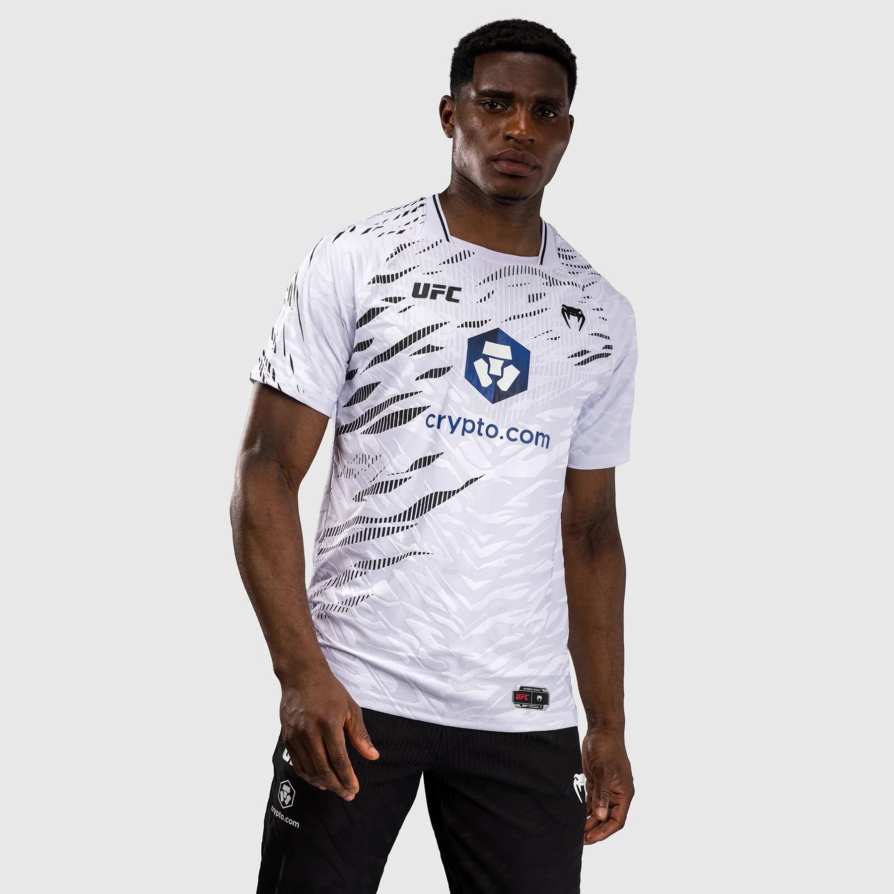 UFC Fusion by Venum Personalized Authentic Fight Night Men's Walkout Jersey - White - Image 3