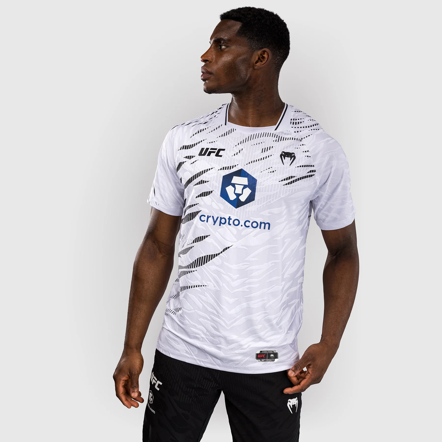UFC Fusion by Venum Personalized Authentic Fight Night Men's Walkout Jersey - White - Image 4