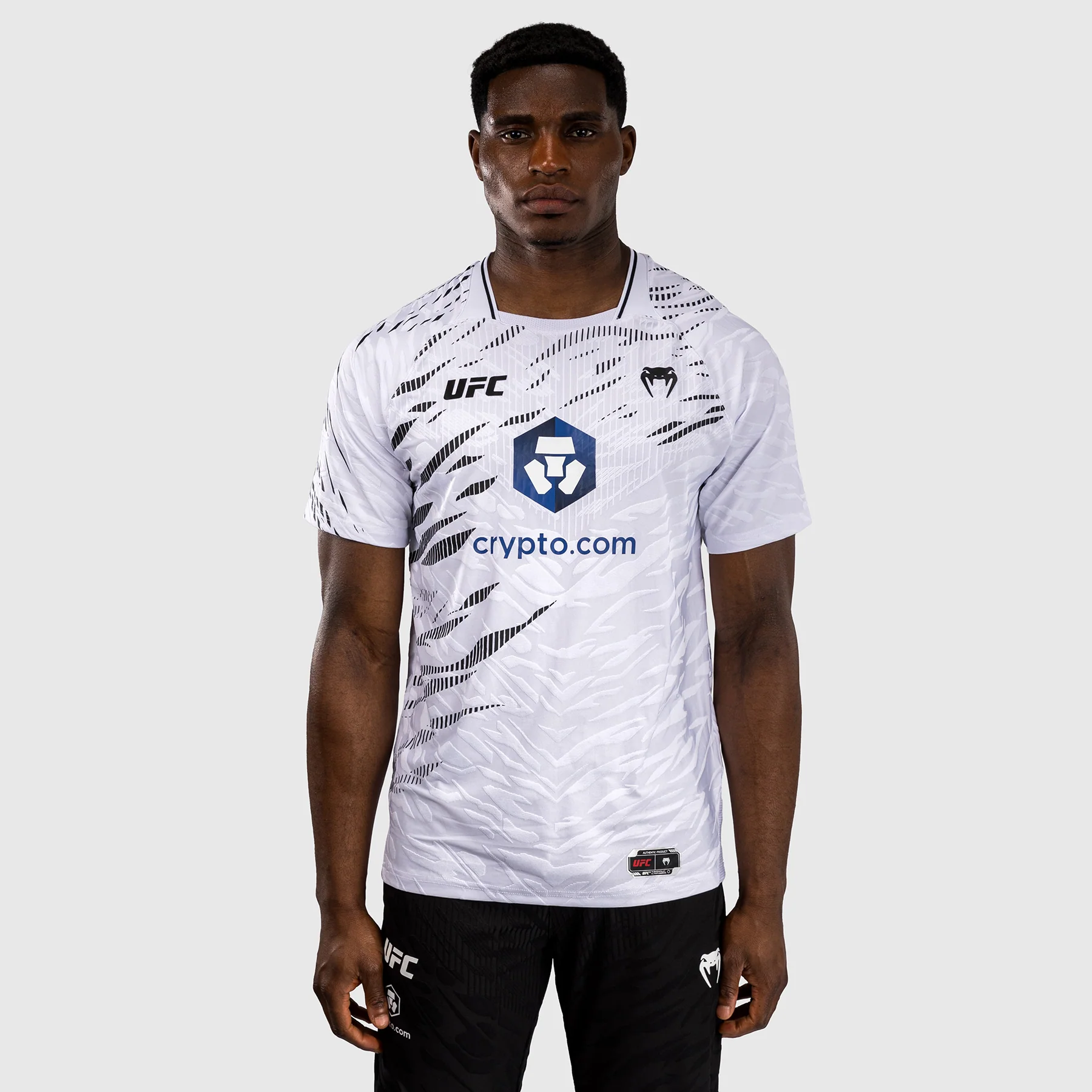 UFC Fusion by Venum Personalized Authentic Fight Night Men's Walkout Jersey - White - Image 5