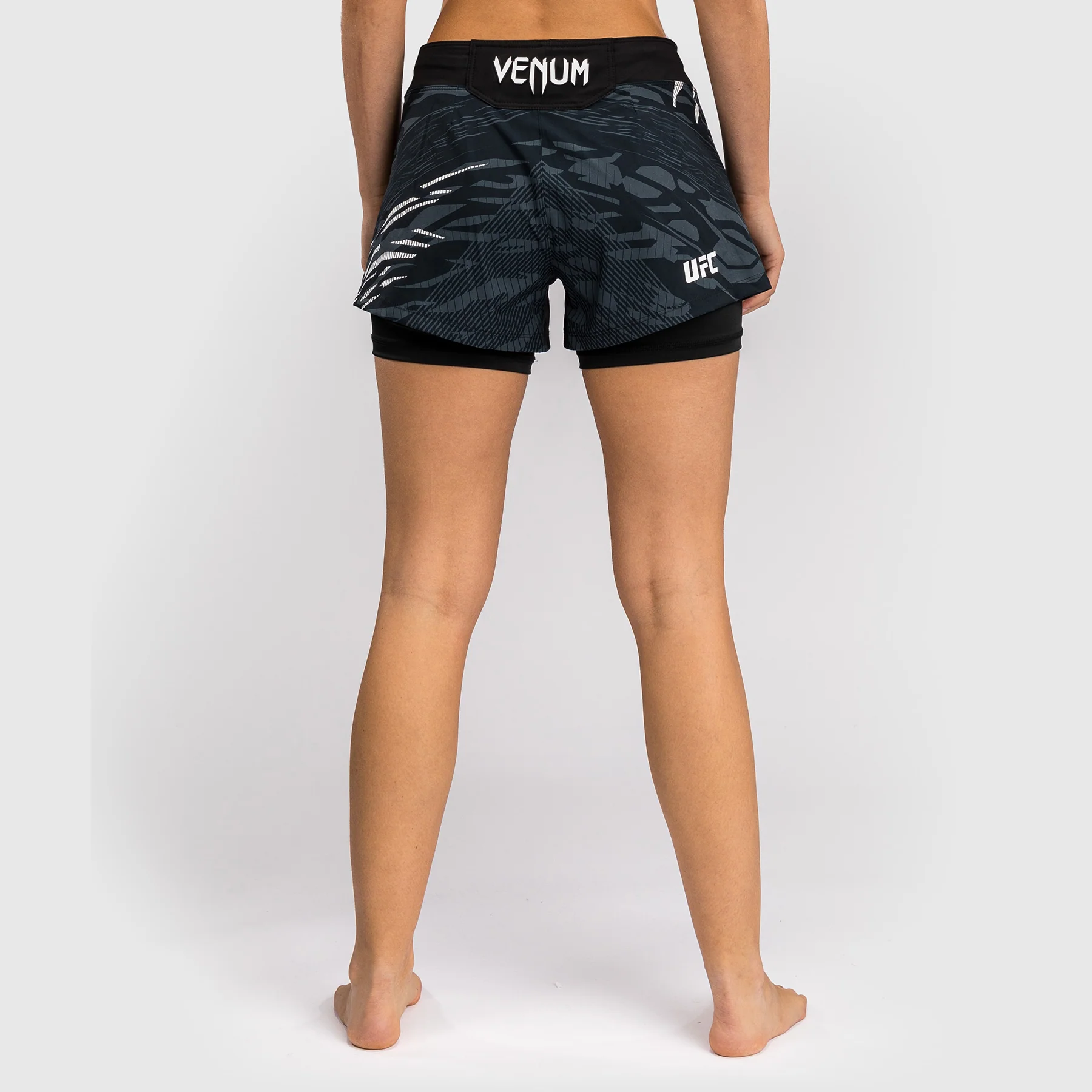 UFC Fusion by Venum Personalized Authentic Fight Night Women's Fight Short - Black - Image 5