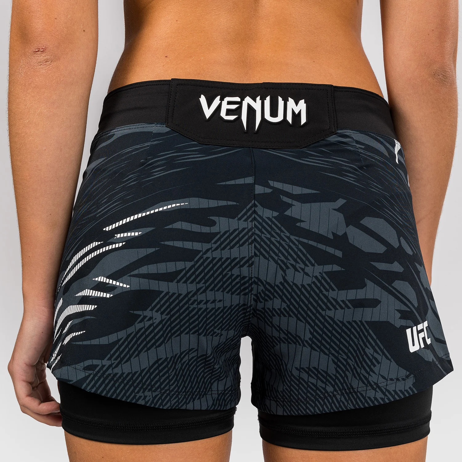 UFC Fusion by Venum Personalized Authentic Fight Night Women's Fight Short - Black - Image 9