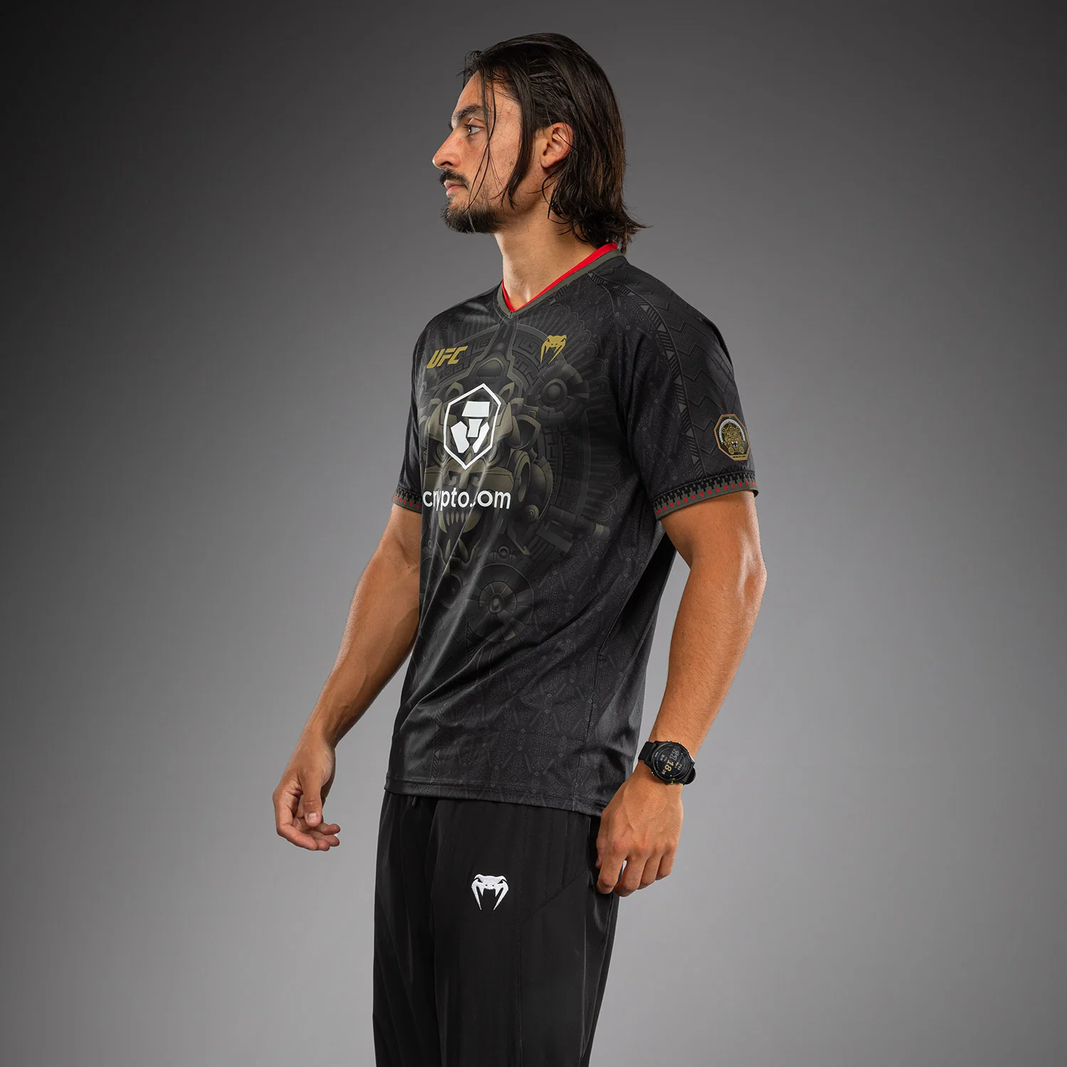 Men’s Noche UFC 2.0 by Venum Black Authentic Fight Night Walkout Jersey - Image 2