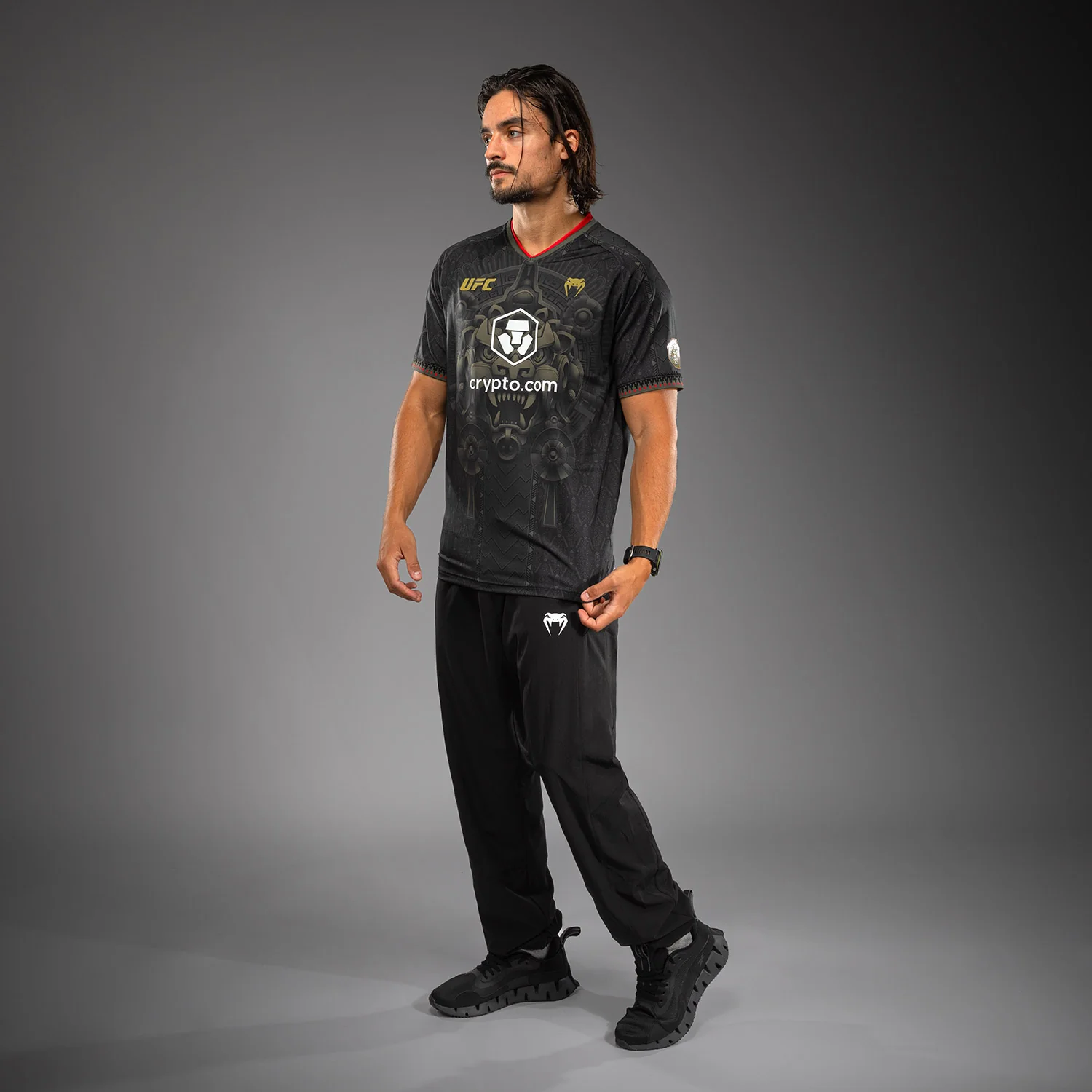 Men’s Noche UFC 2.0 by Venum Black Authentic Fight Night Walkout Jersey - Image 5