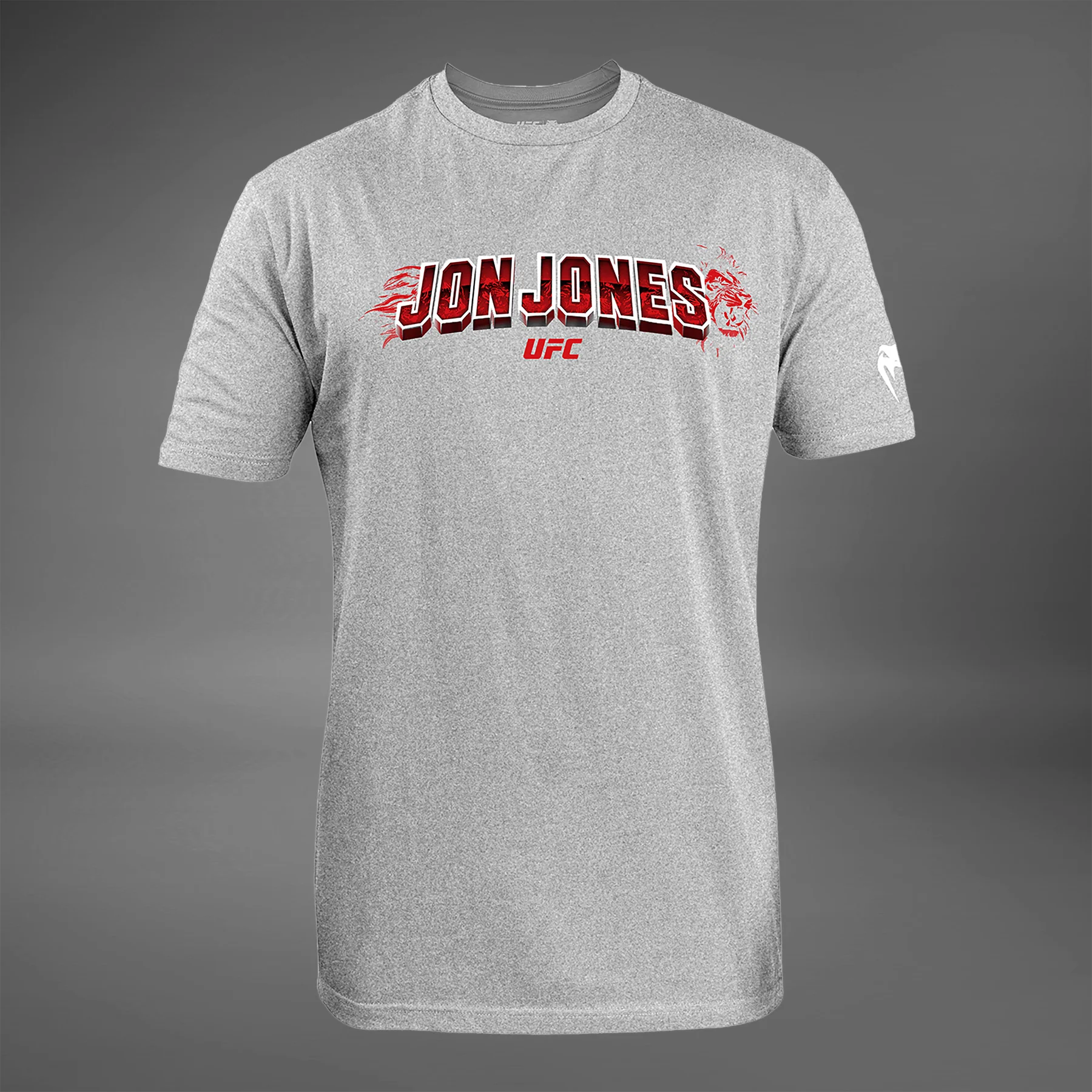 Men's UFC Unrivaled by Venum Heather Grey Jon Jones T-Shirt
