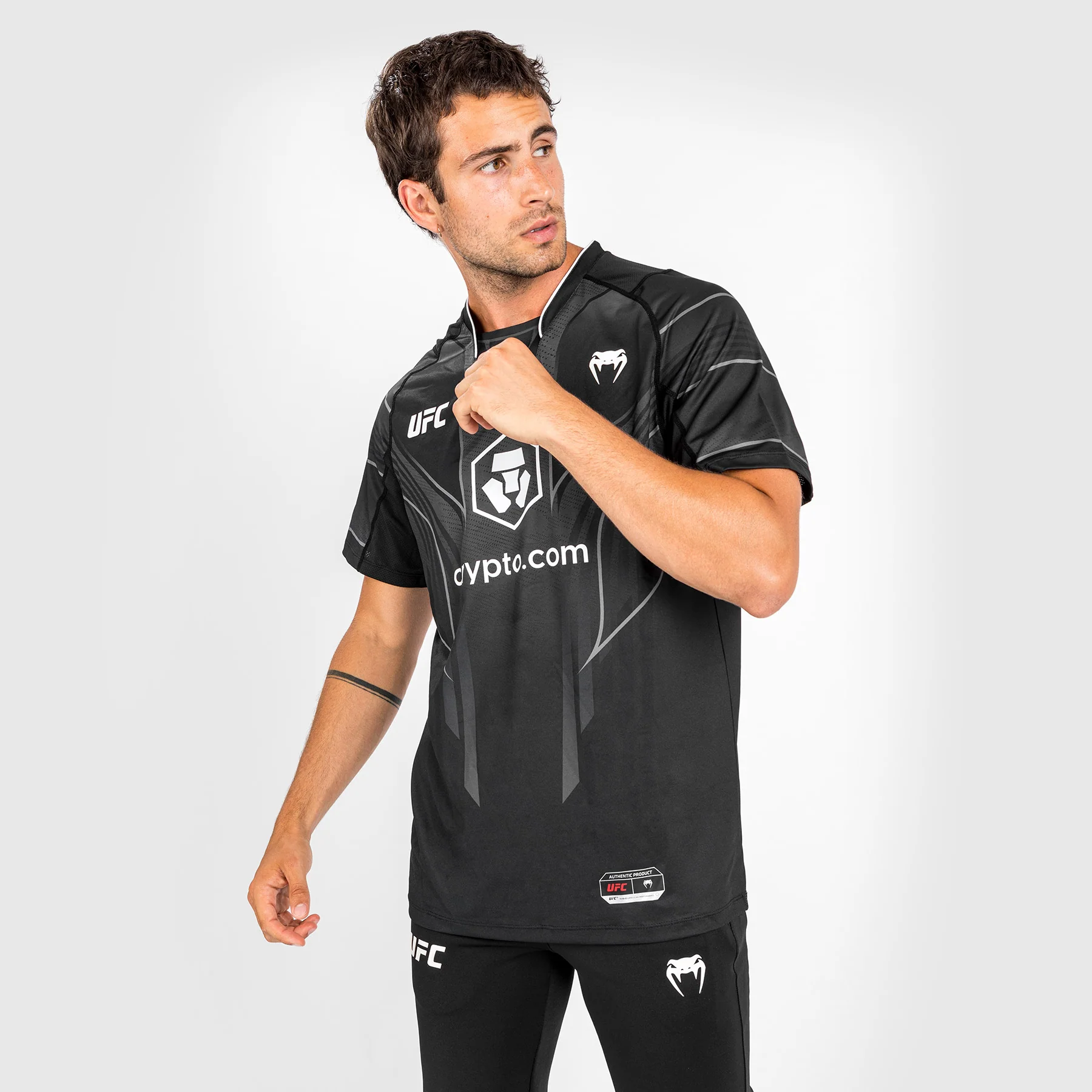 UFC Venum Authentic Fight Night 2.0 Kit by Venum Men's Walkout Jersey - Black - Image 4
