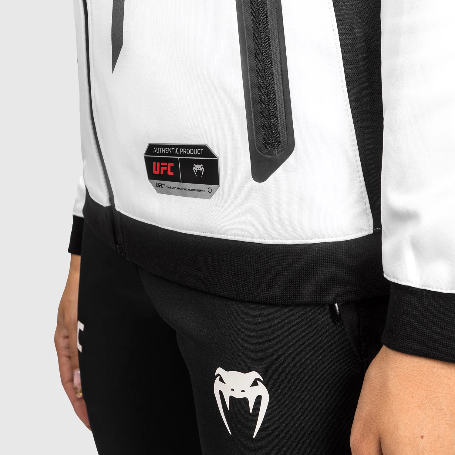 UFC Venum Authentic Fight Night 2.0 Kit by Venum Women's Walkout Hoodie - White - Image 6