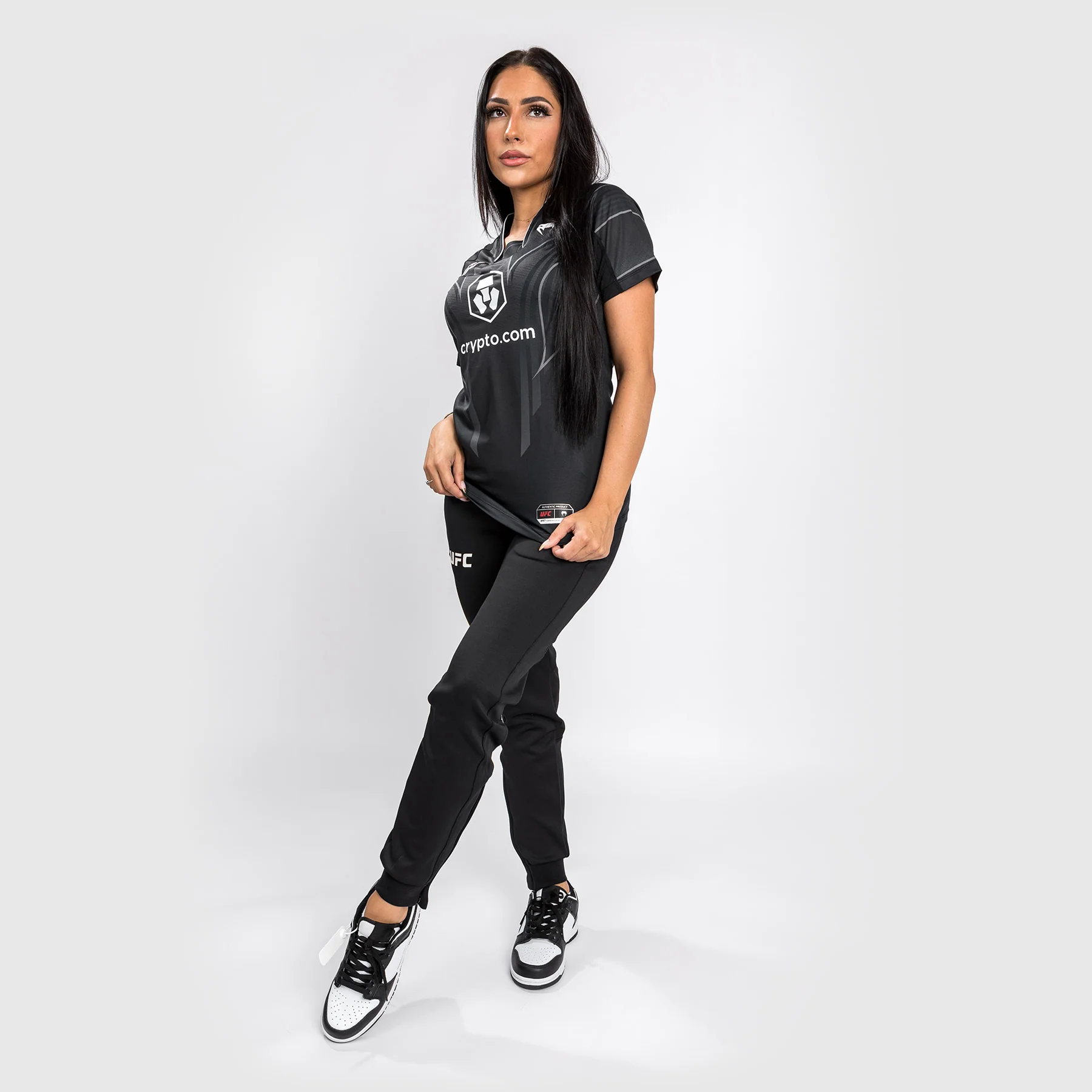 UFC Venum Authentic Fight Night 2.0 Kit by Venum Women's Walkout Jersey - Black - Image 3