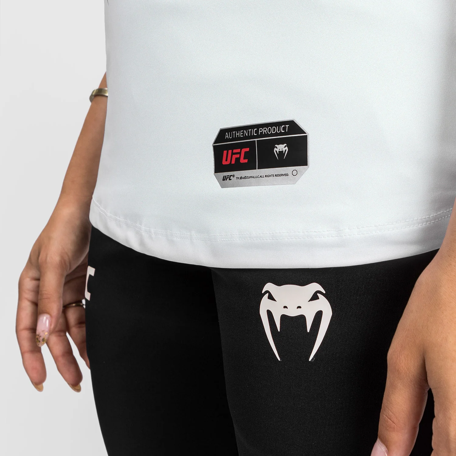 UFC Venum Authentic Fight Night 2.0 Kit by Venum Women's Walkout Jersey - White - Image 5