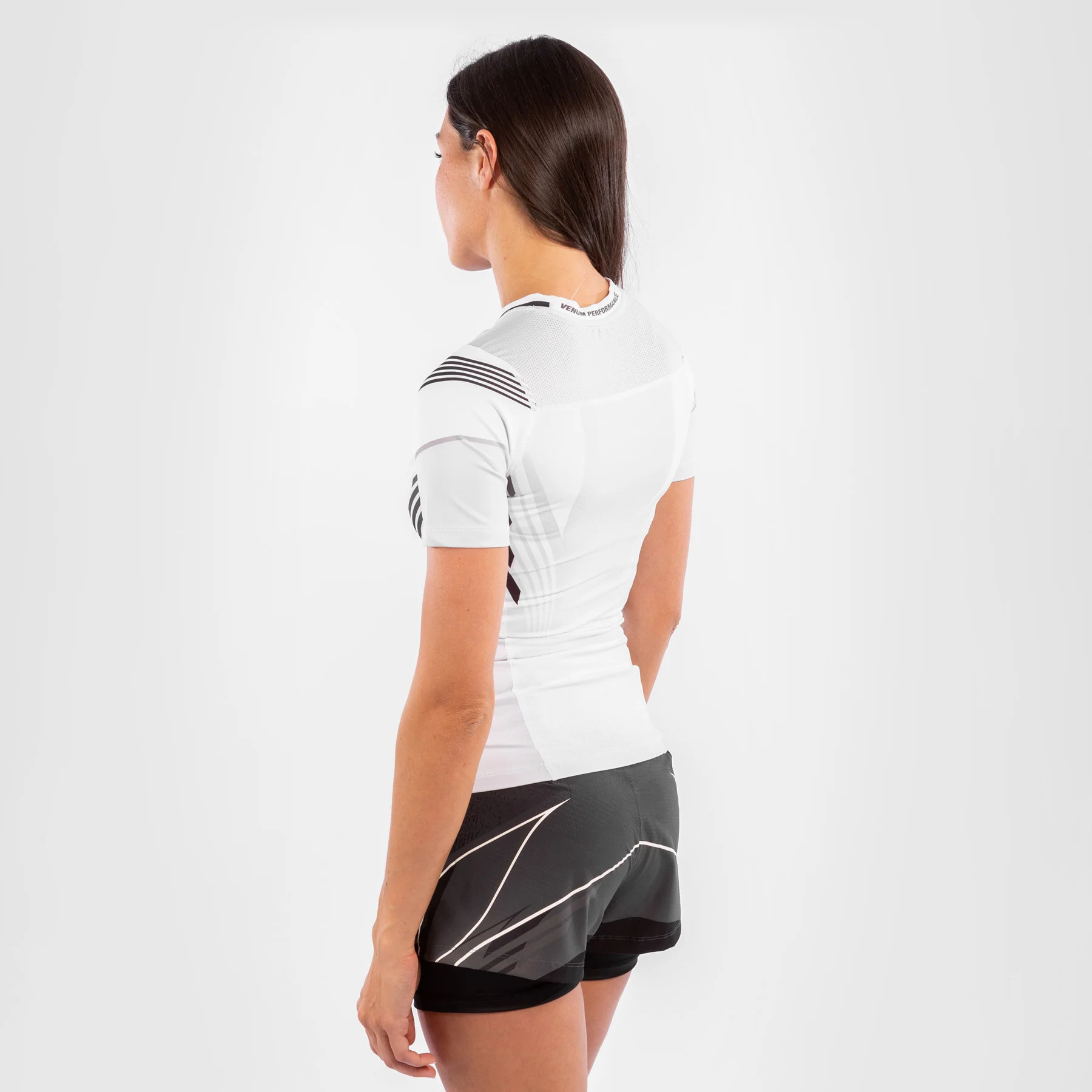 UFC Venum Authentic Fight Night Women's Rashguard - White - Image 4