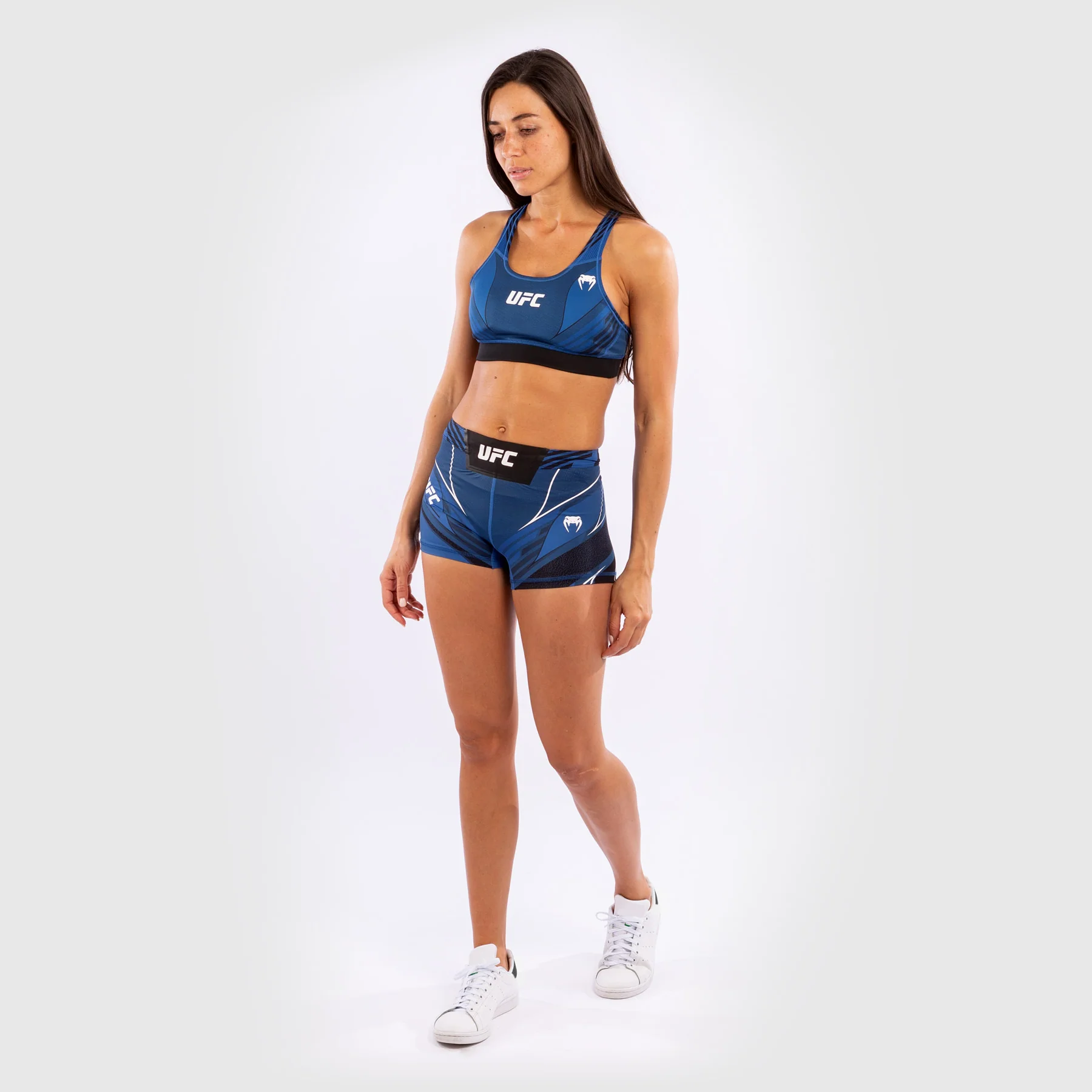 UFC Venum Authentic Fight Night Women's Vale Tudo Shorts - Short Fit - Blue - Image 7