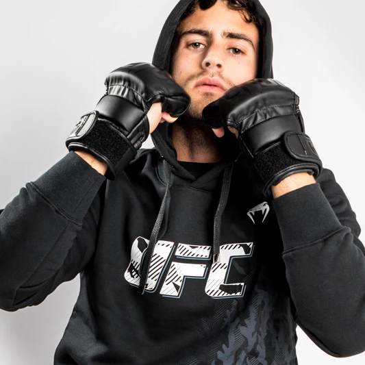 UFC Venum Authentic Fight Week Men's Pullover Hoodie - Black - Image 3
