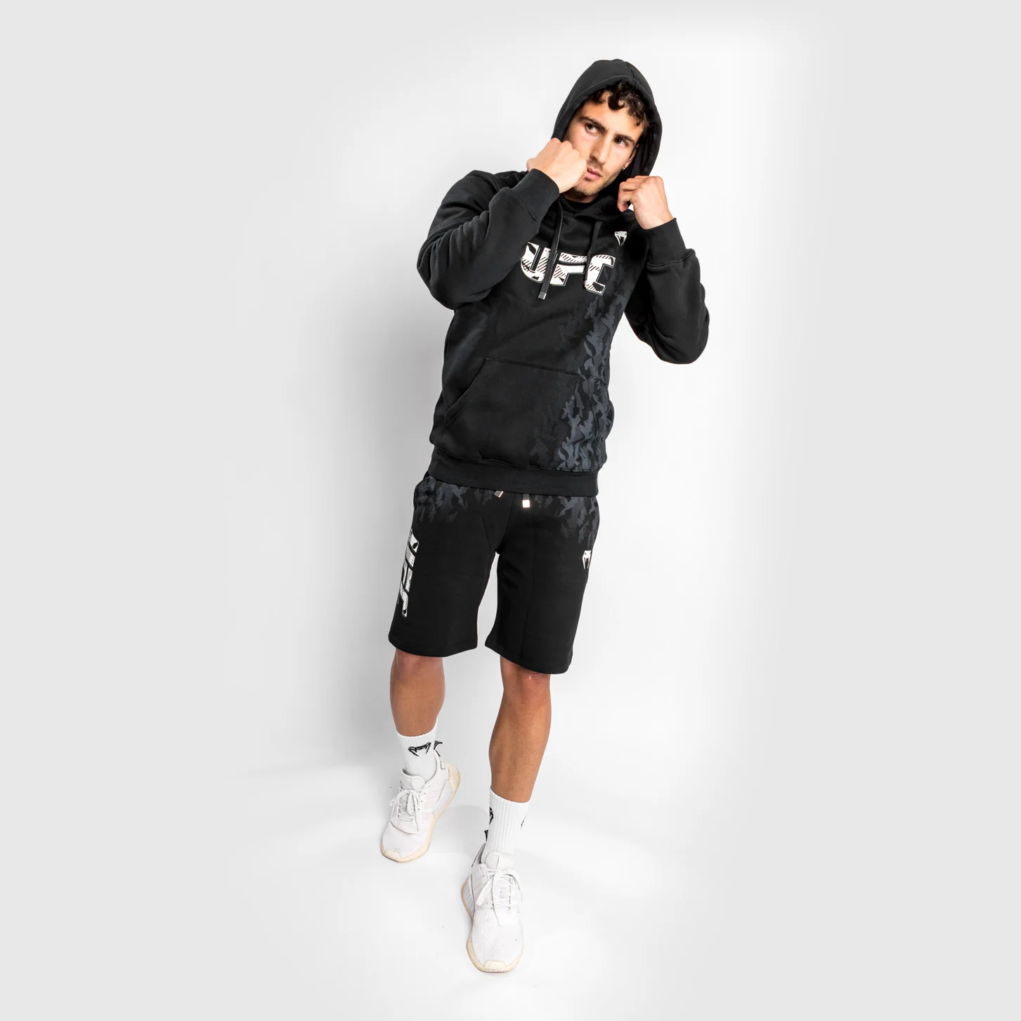 UFC Venum Authentic Fight Week Men's Pullover Hoodie - Black - Image 6