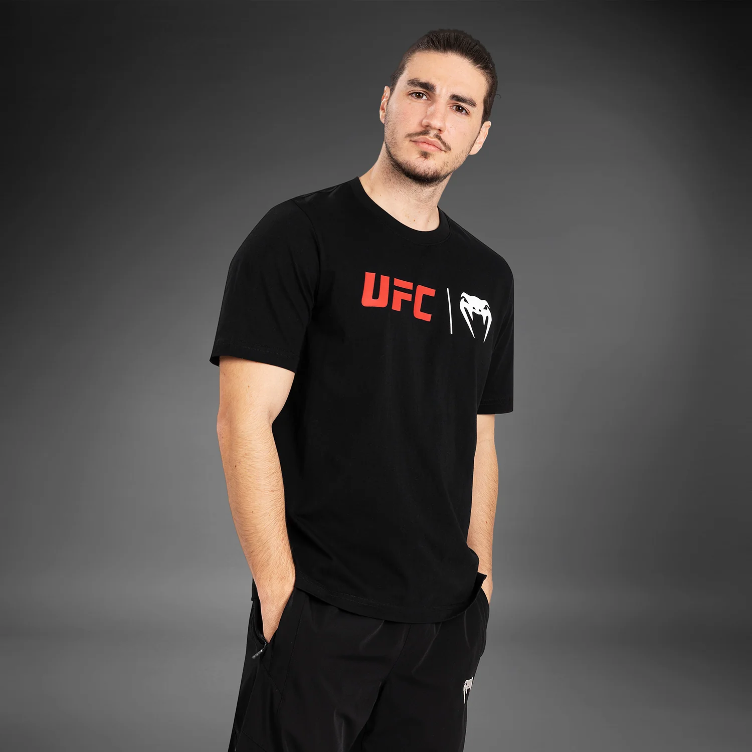 UFC Venum Classic T-Shirt - Black/Red - Image 6