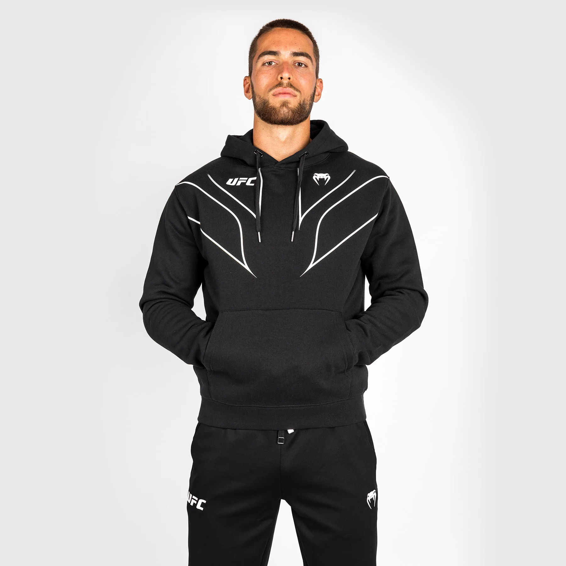 UFC Venum Fight Night 2.0 Replica Men's Hoodie - Black - Image 2