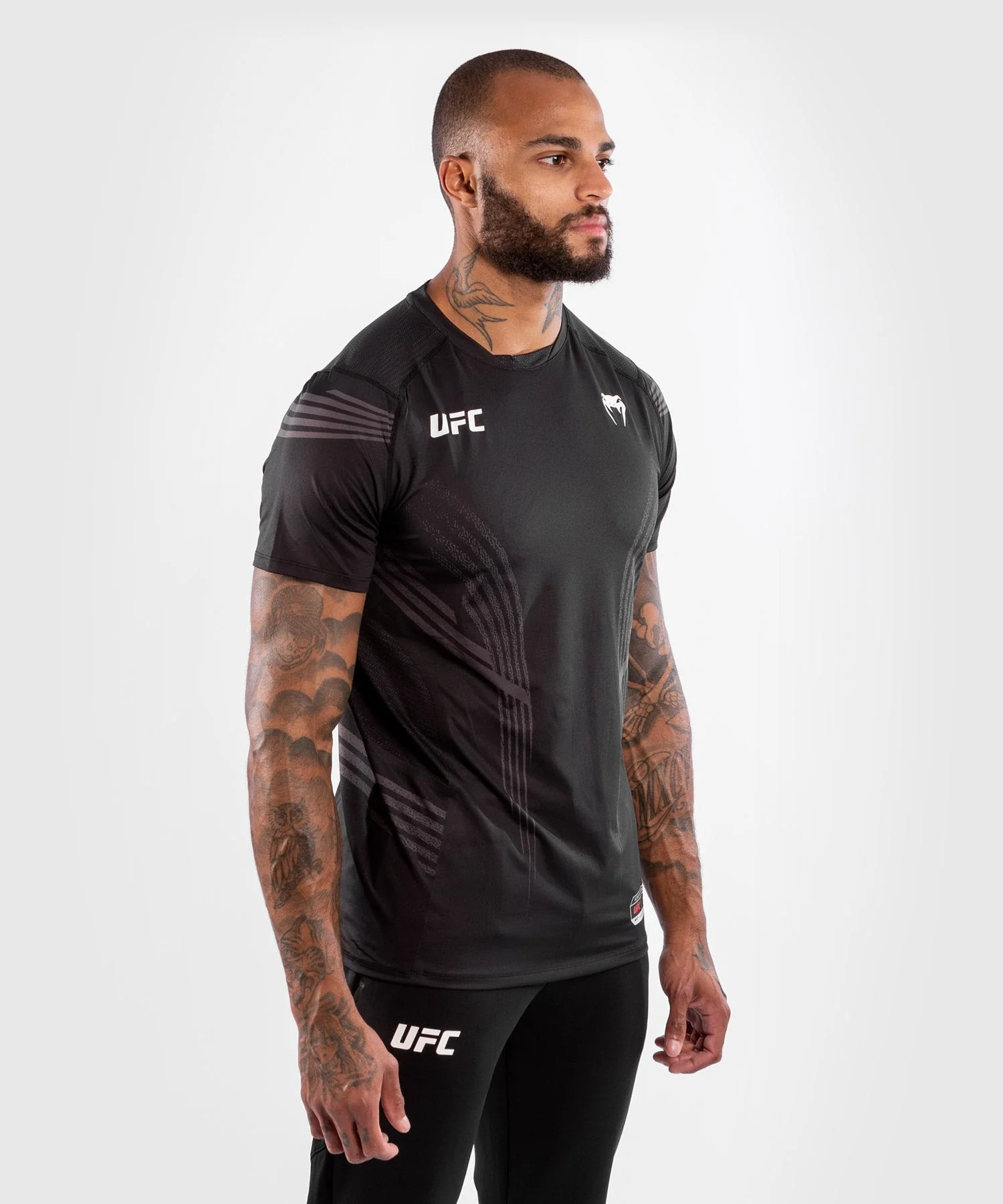 UFC Venum Fighters Authentic Fight Night Men's Walkout Jersey - Black - Image 2