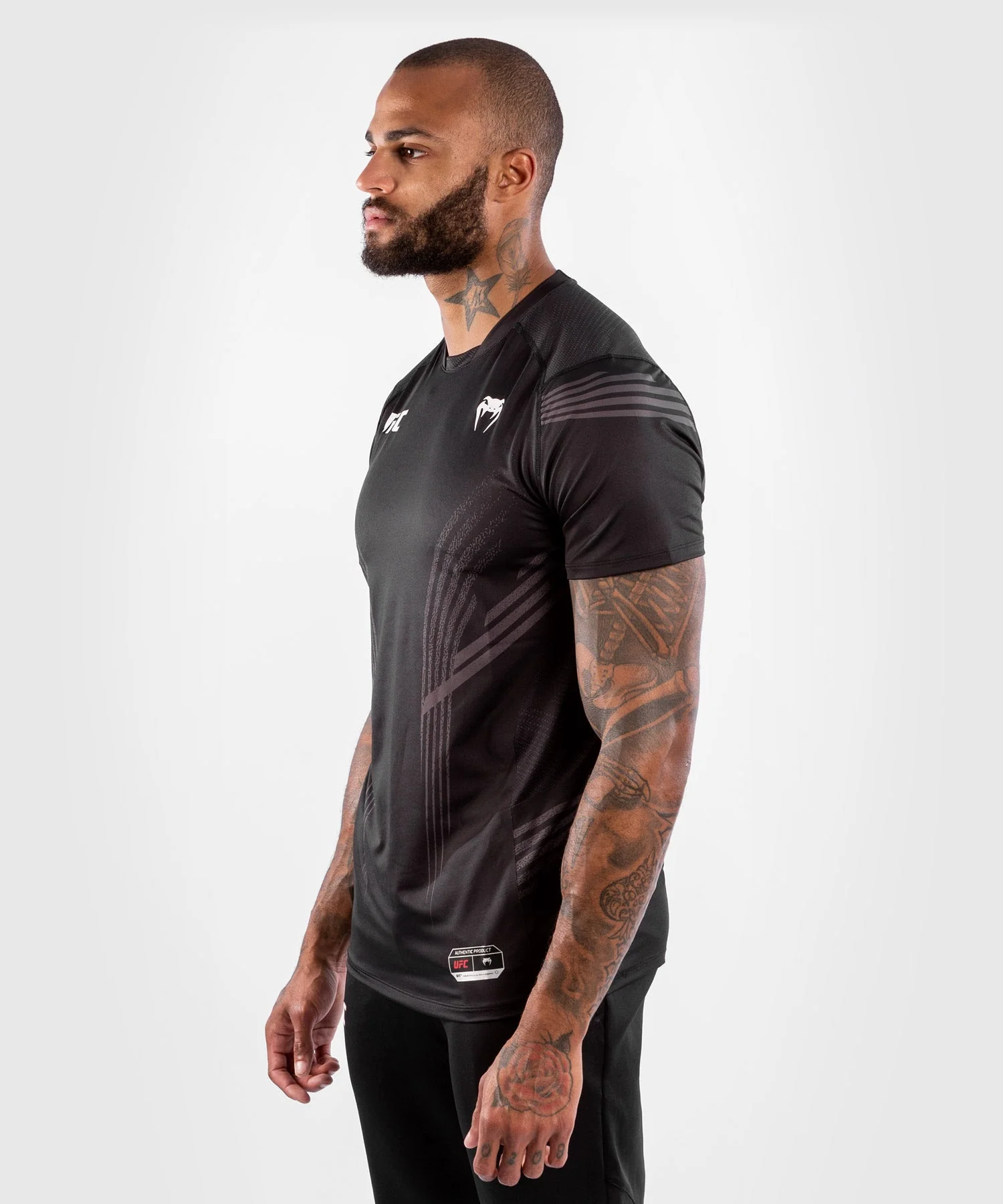 UFC Venum Fighters Authentic Fight Night Men's Walkout Jersey - Black - Image 4