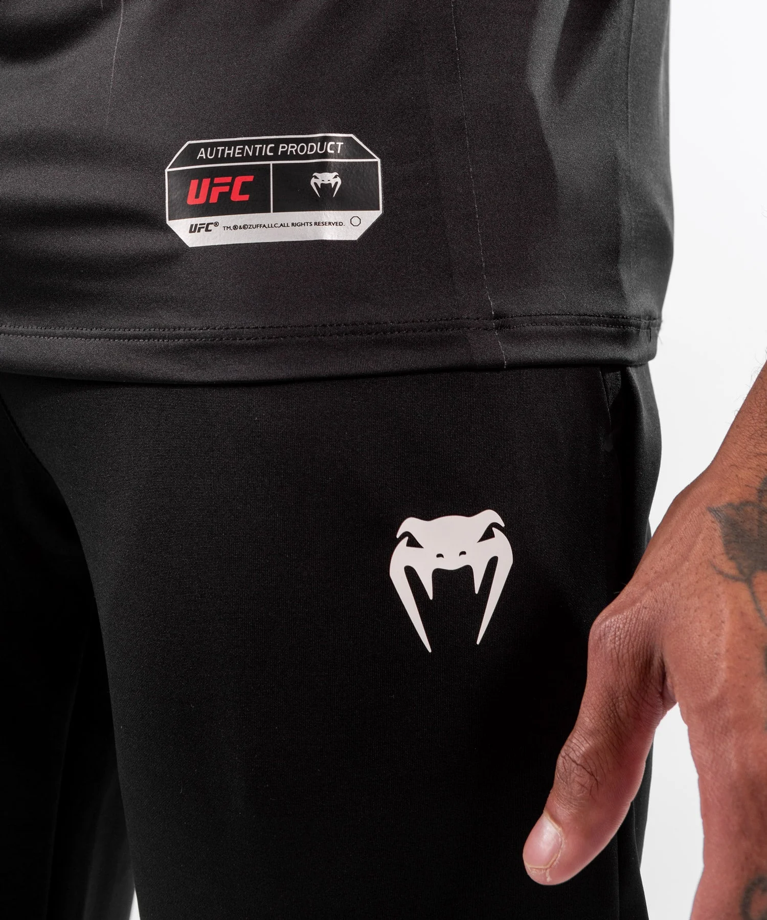 UFC Venum Fighters Authentic Fight Night Men's Walkout Jersey - Black - Image 8