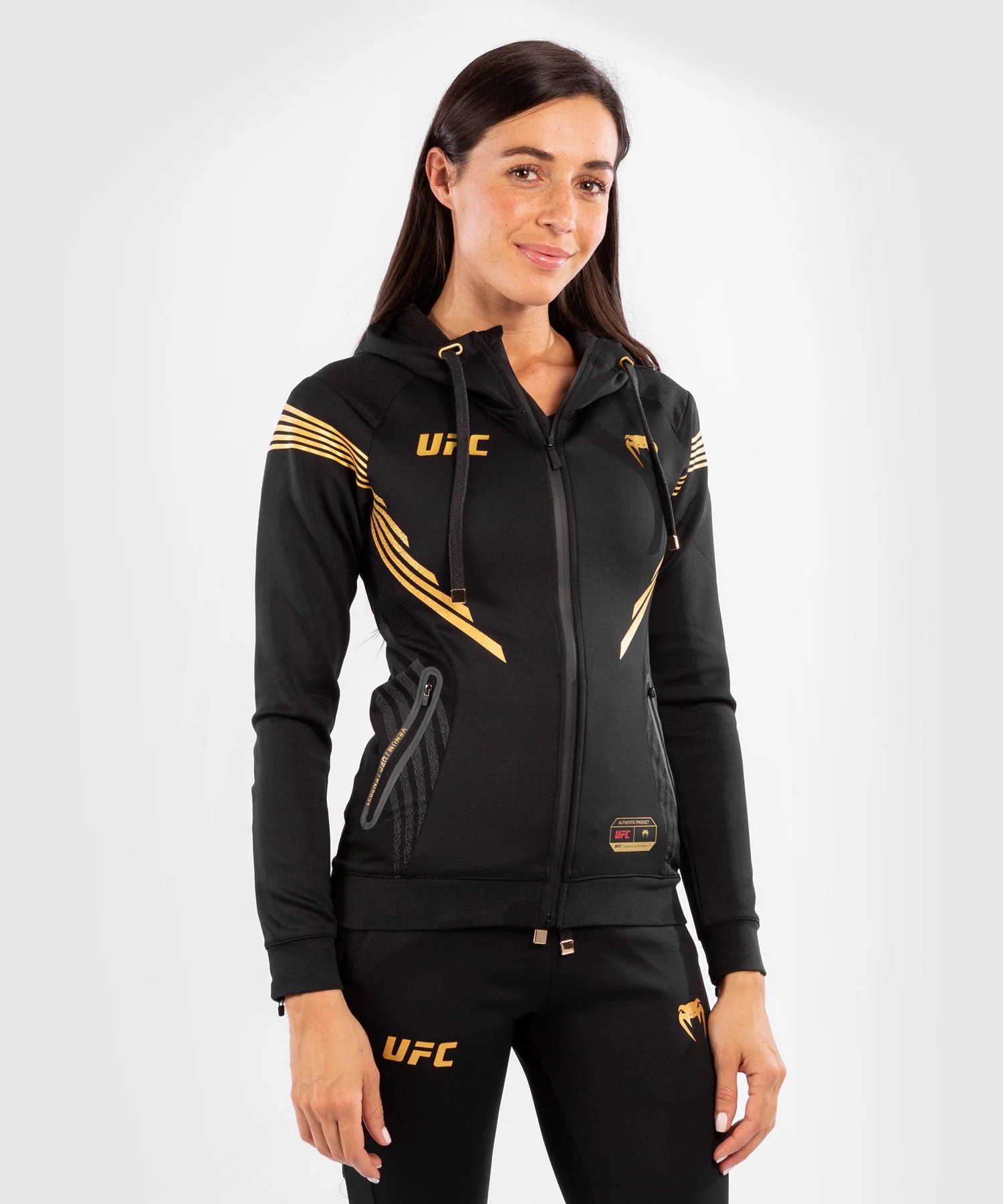 UFC Venum Fighters Authentic Fight Night Women's Walkout Hoodie - Champion - Image 4