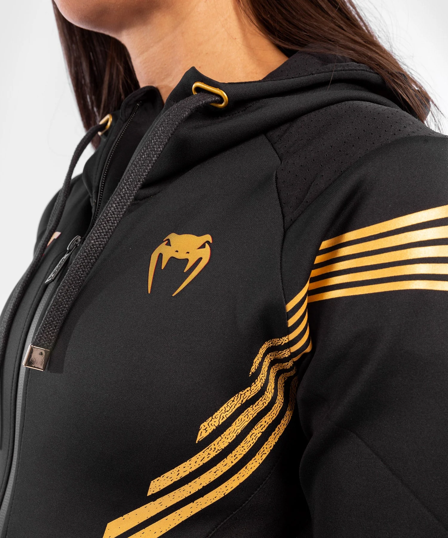 UFC Venum Fighters Authentic Fight Night Women's Walkout Hoodie - Champion - Image 6