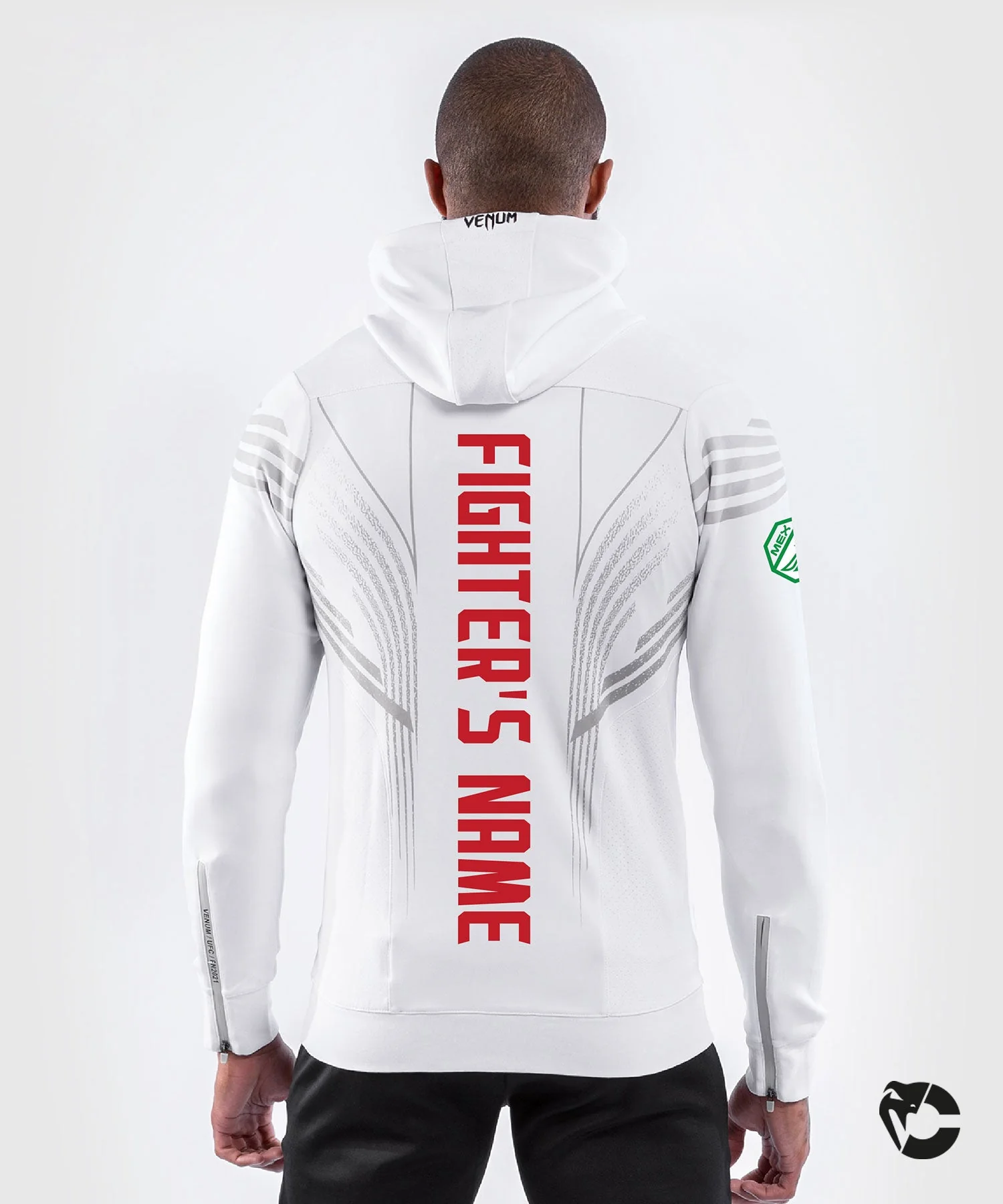 UFC Venum Fighters Authentic Fight Night Men's Walkout Hoodie - White