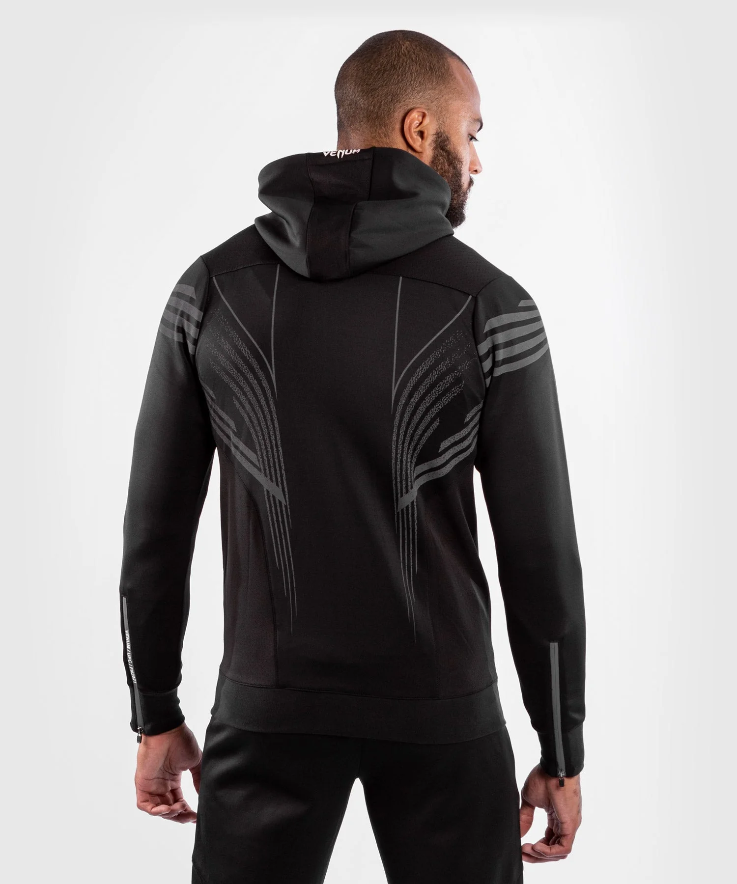UFC Venum Fighters Authentic Fight Night Men's Walkout Hoodie - Black - Image 3