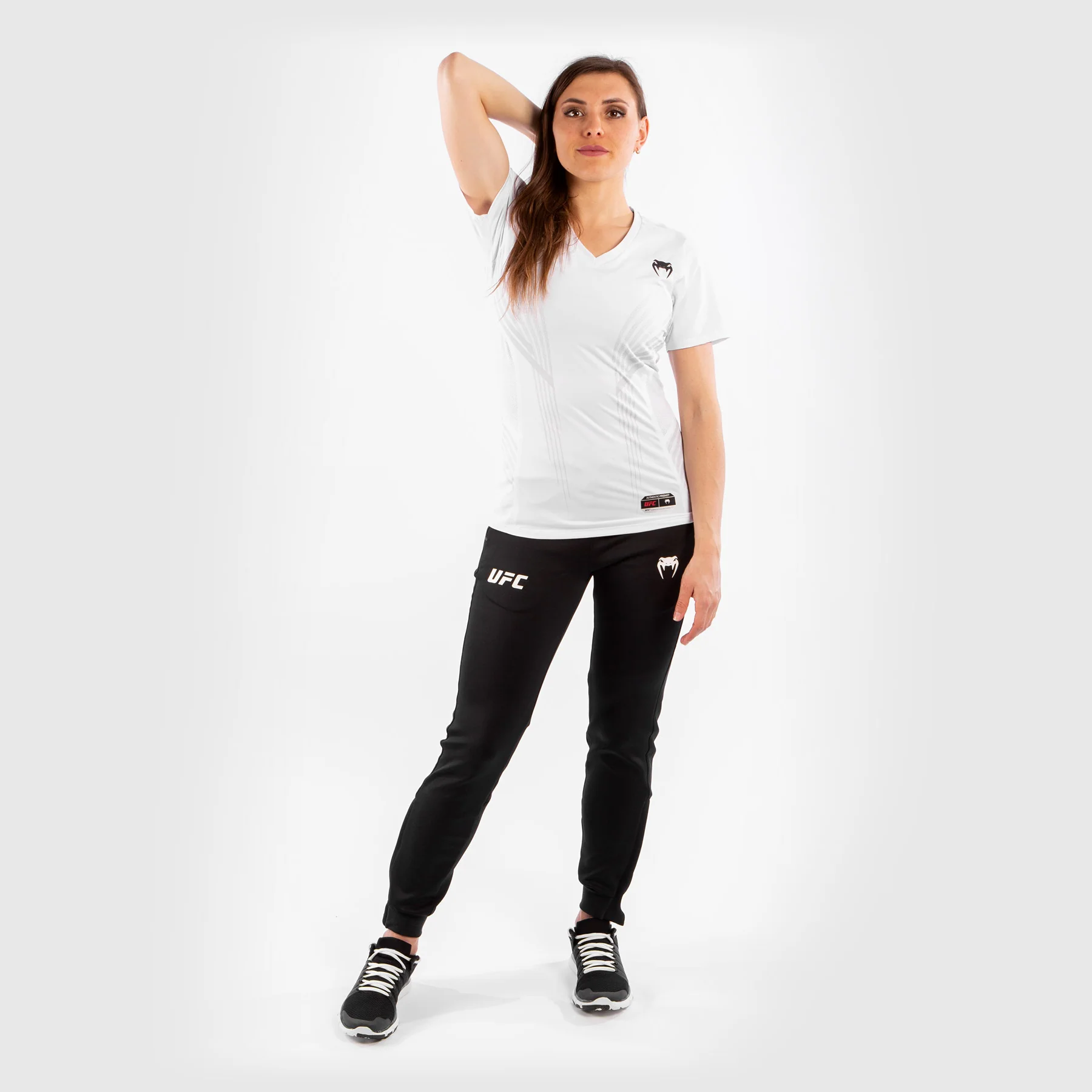 UFC Venum Personalized Authentic Fight Night Women's Walkout Jersey - White - Image 2