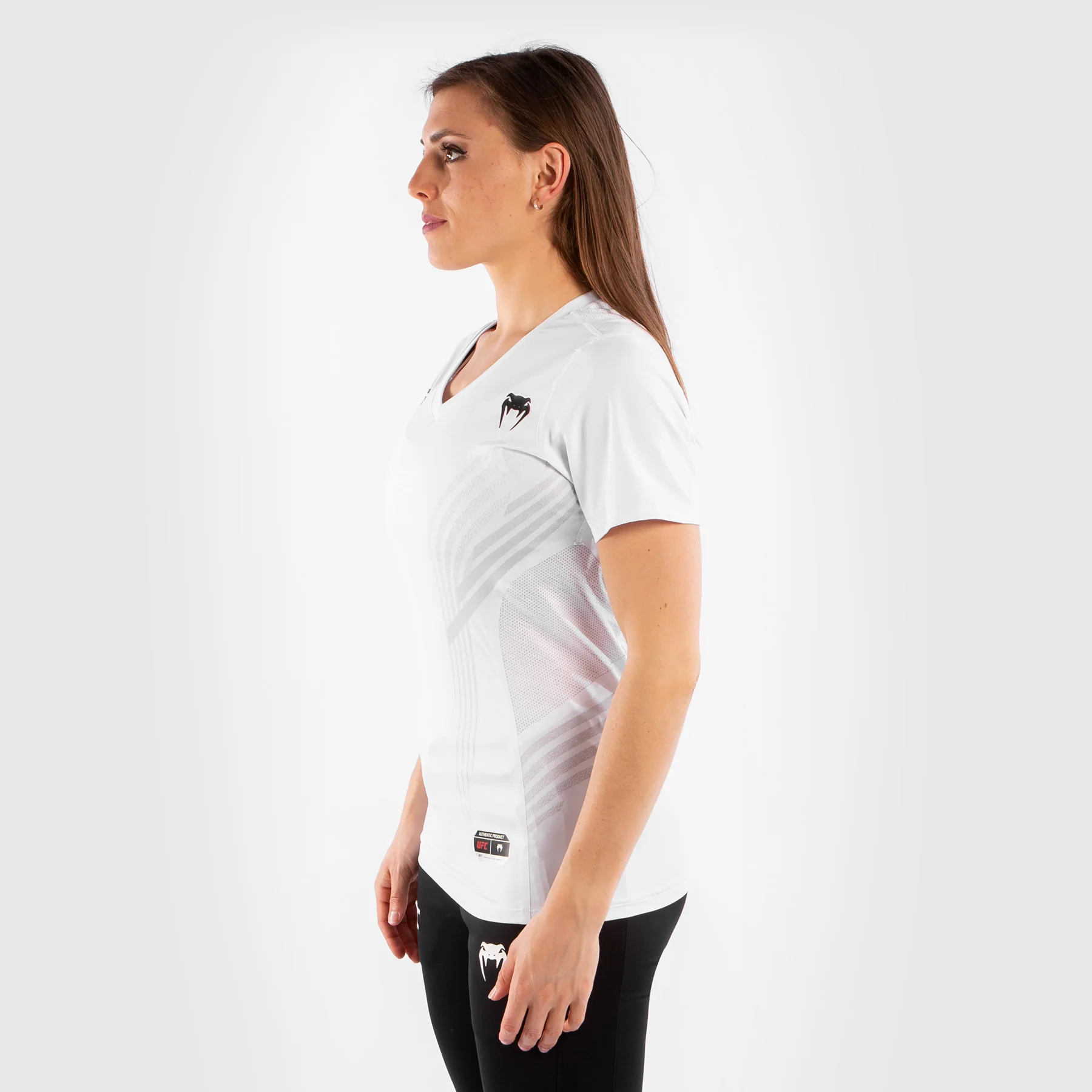 UFC Venum Personalized Authentic Fight Night Women's Walkout Jersey - White - Image 4