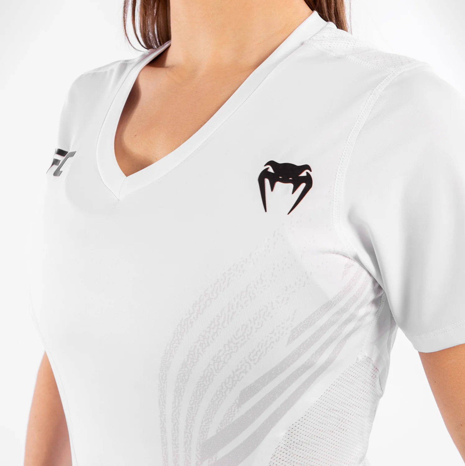 UFC Venum Personalized Authentic Fight Night Women's Walkout Jersey - White - Image 7