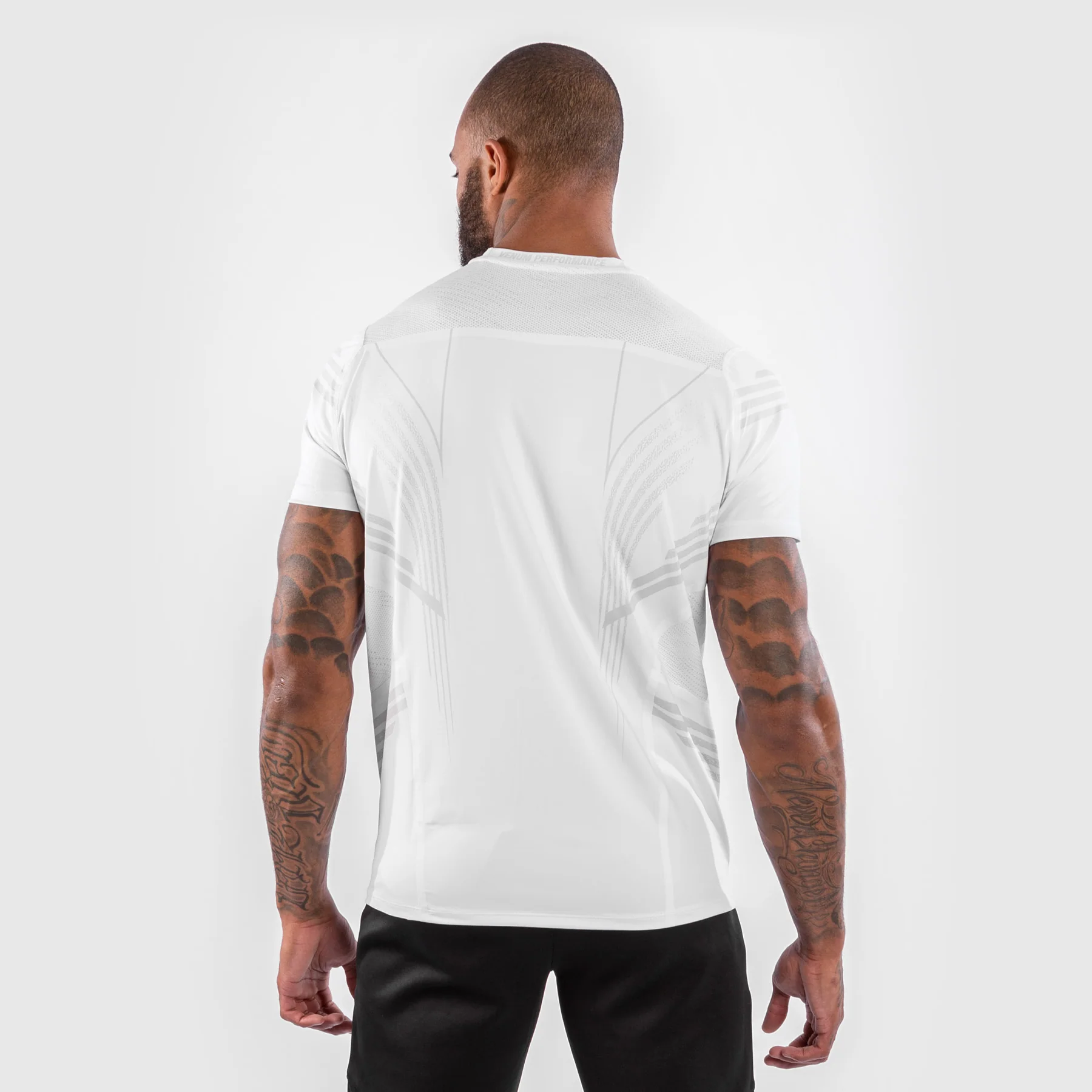 UFC Venum Personalized Authentic Fight Night Men's Walkout Jersey - White - Image 3
