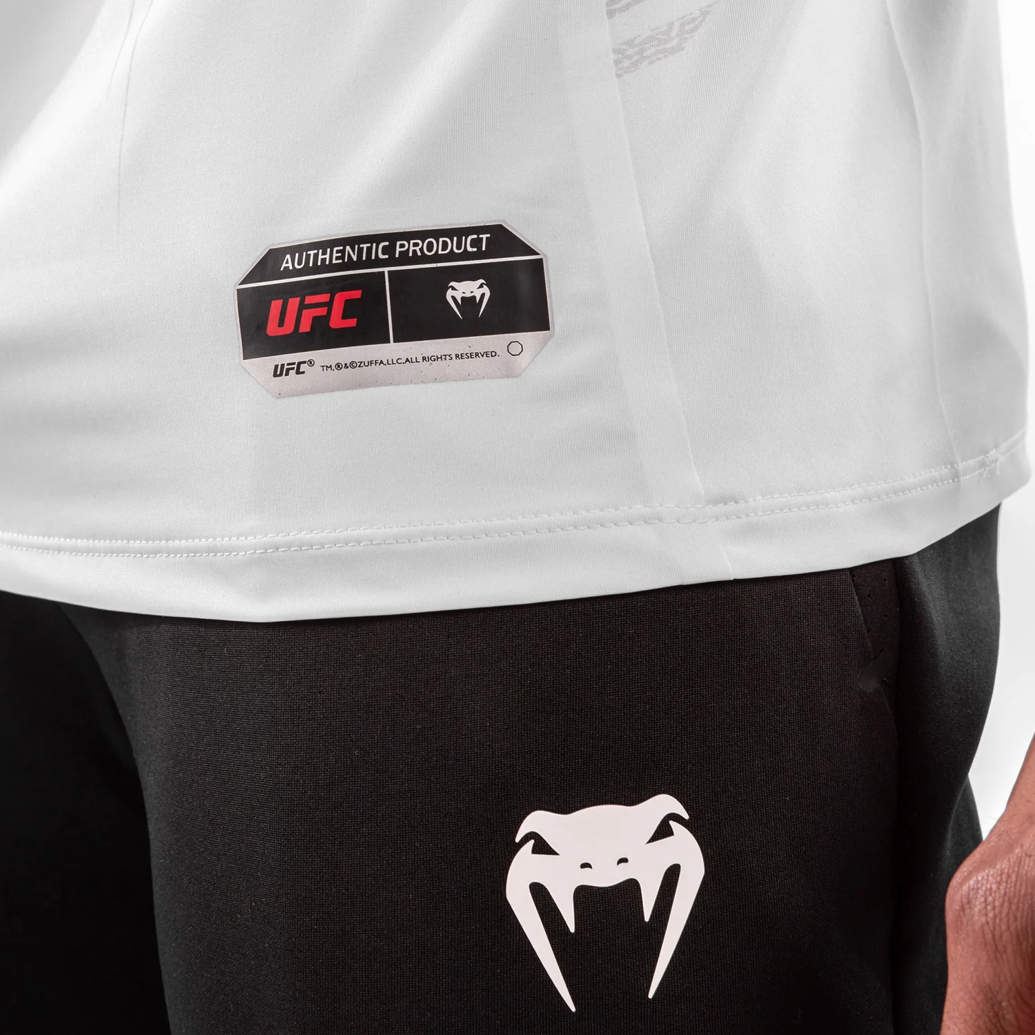 UFC Venum Personalized Authentic Fight Night Men's Walkout Jersey - White - Image 5