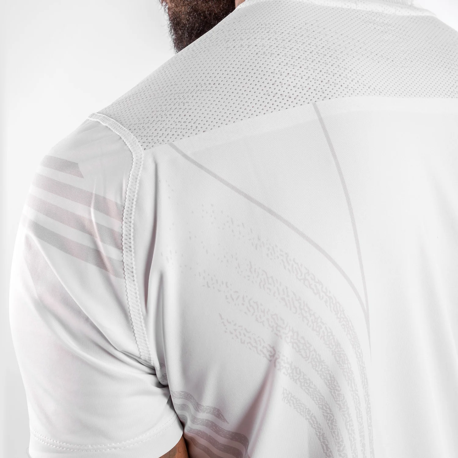 UFC Venum Personalized Authentic Fight Night Men's Walkout Jersey - White - Image 6