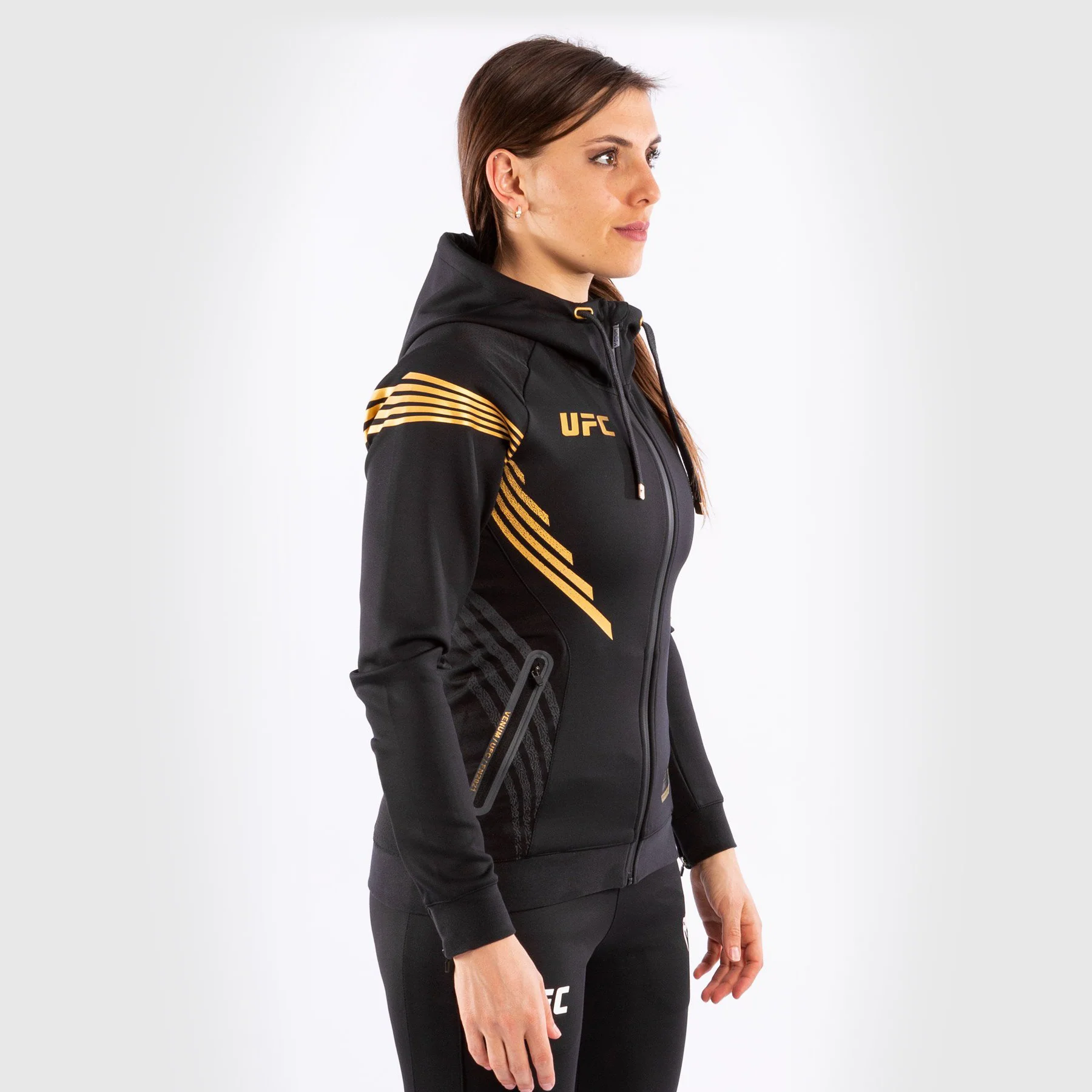 UFC Venum Personalized Authentic Fight Night Women's Walkout Hoodie - Champion - Image 2