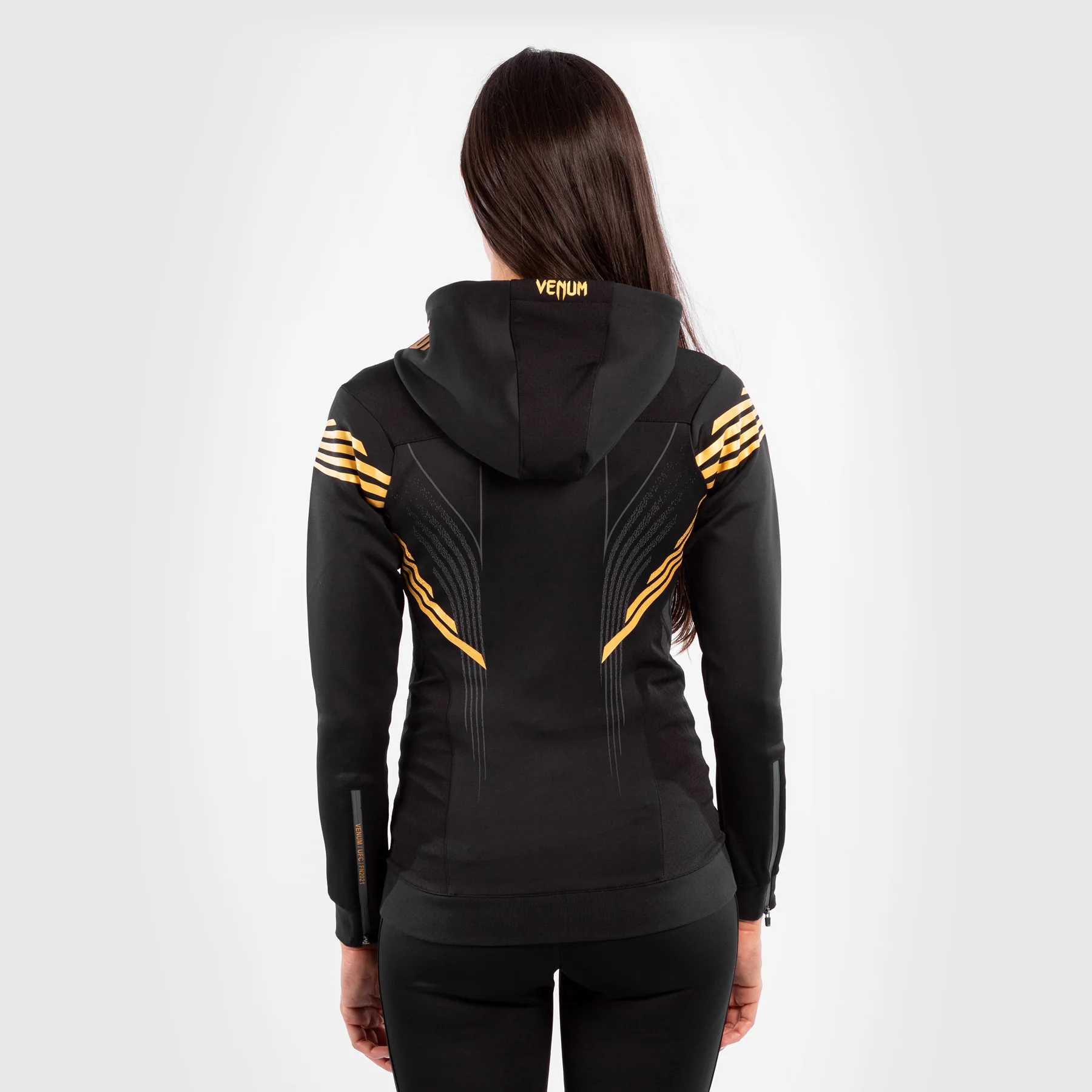 UFC Venum Personalized Authentic Fight Night Women's Walkout Hoodie - Champion - Image 4