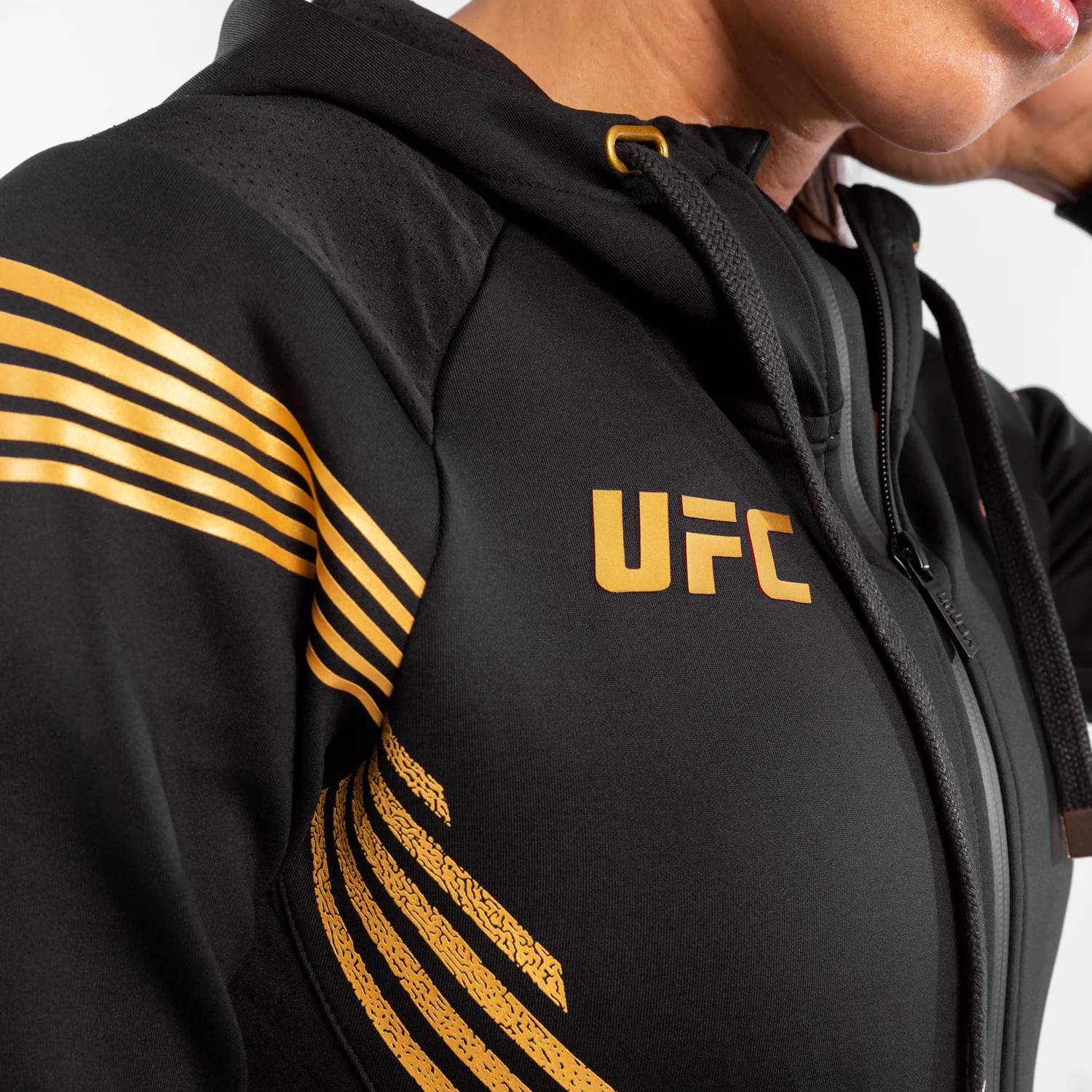 UFC Venum Personalized Authentic Fight Night Women's Walkout Hoodie - Champion - Image 7