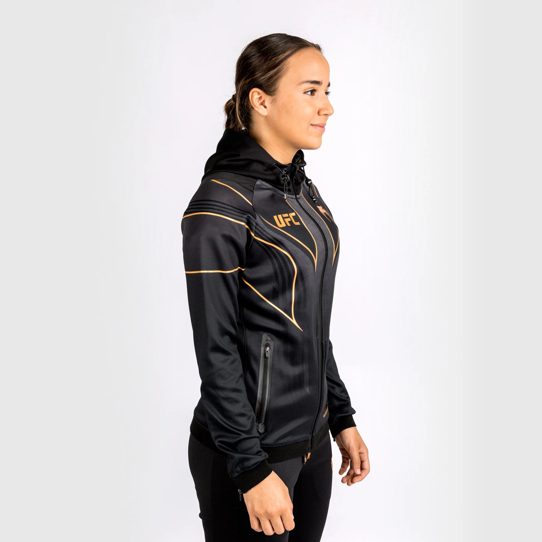 UFC Venum Personalized Authentic Fight Night 2.0 Kit by Venum Women's Walkout Hoodie - Champion - Image 5