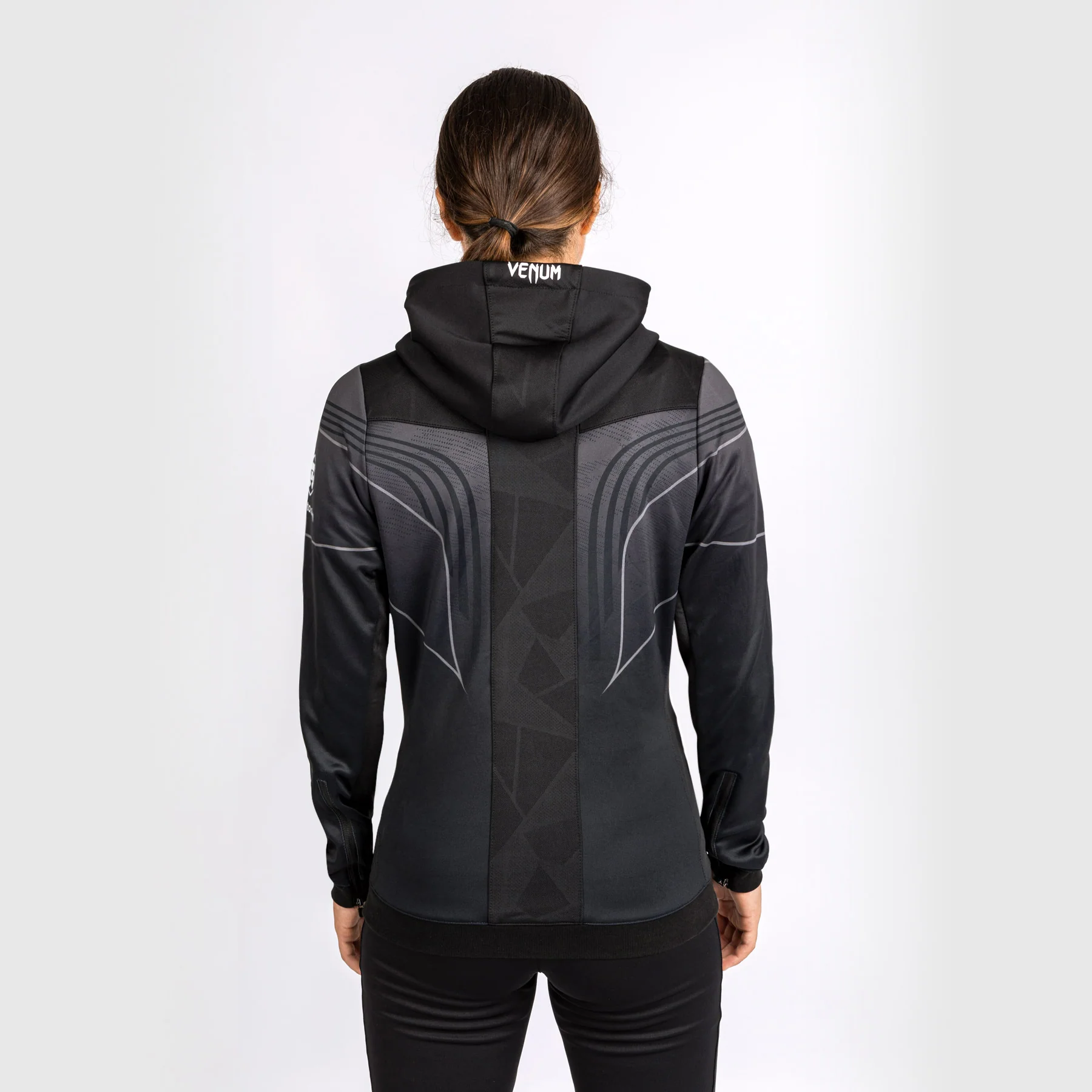 UFC Venum Personalized Authentic Fight Night 2.0 Kit by Venum Women's Walkout Hoodie - Black - Image 2