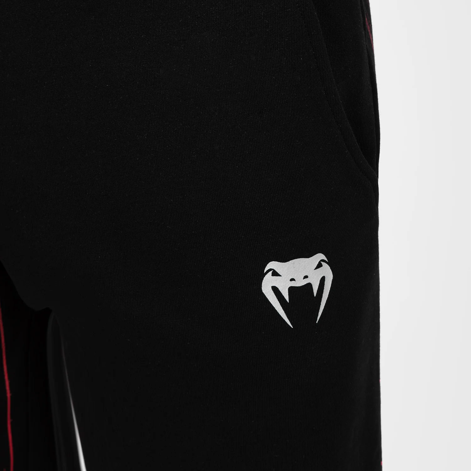 UFC Venum Performance Institute 2.0 Men’s Cotton Short - Black/Red - Image 6
