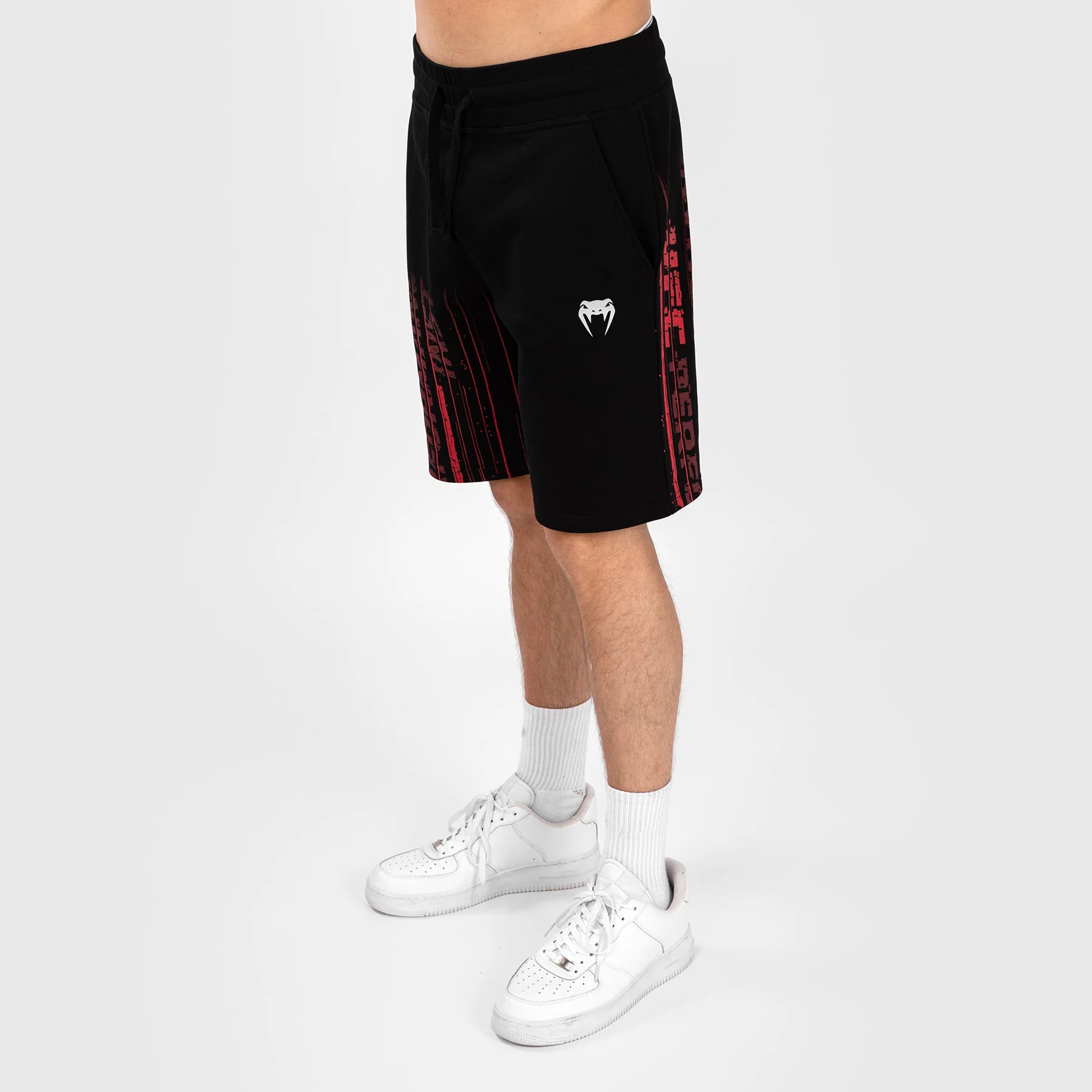 UFC Venum Performance Institute 2.0 Men’s Cotton Short - Black/Red - Image 8