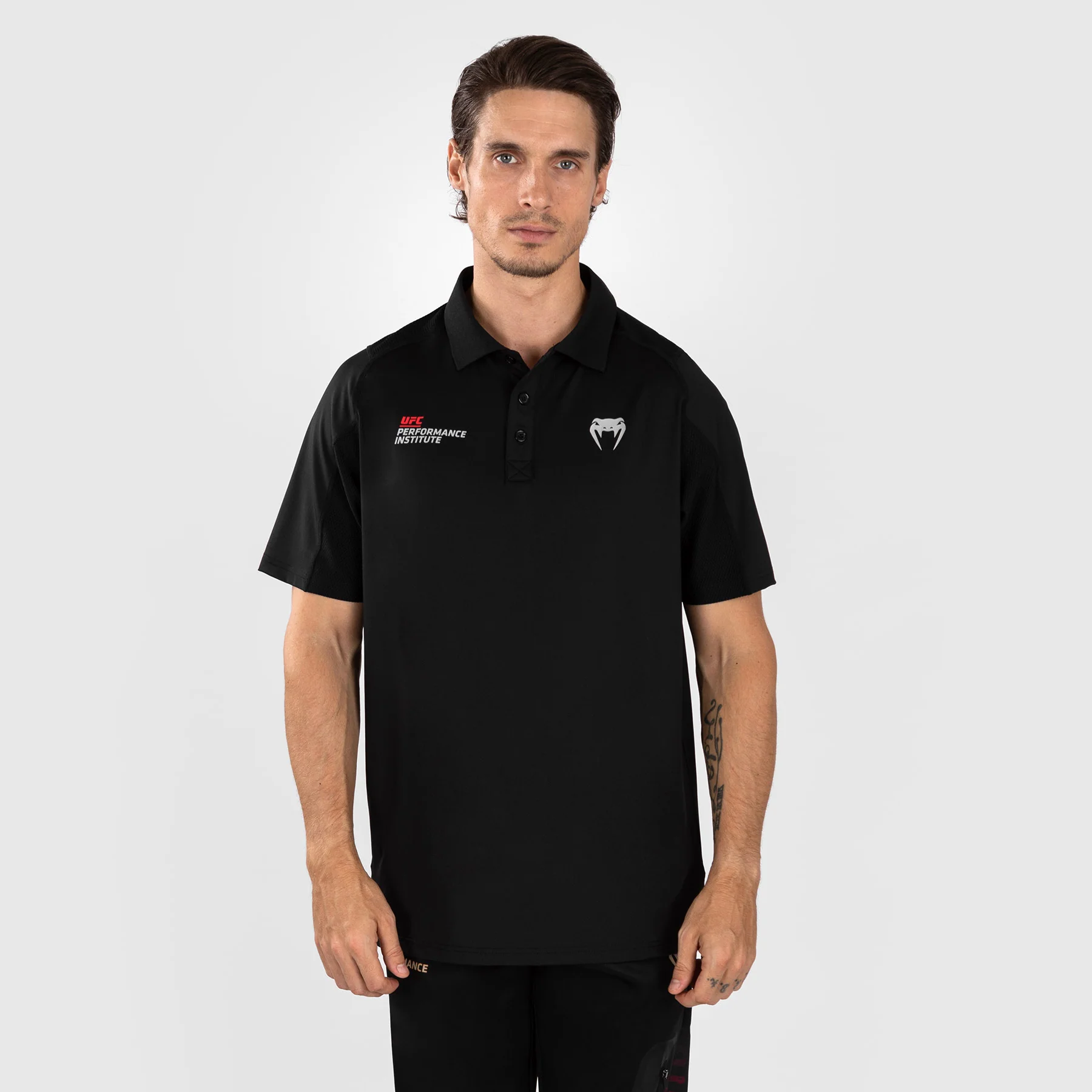 UFC Venum Performance Institute 2.0 Men’s Polo Shirt - Black/Red