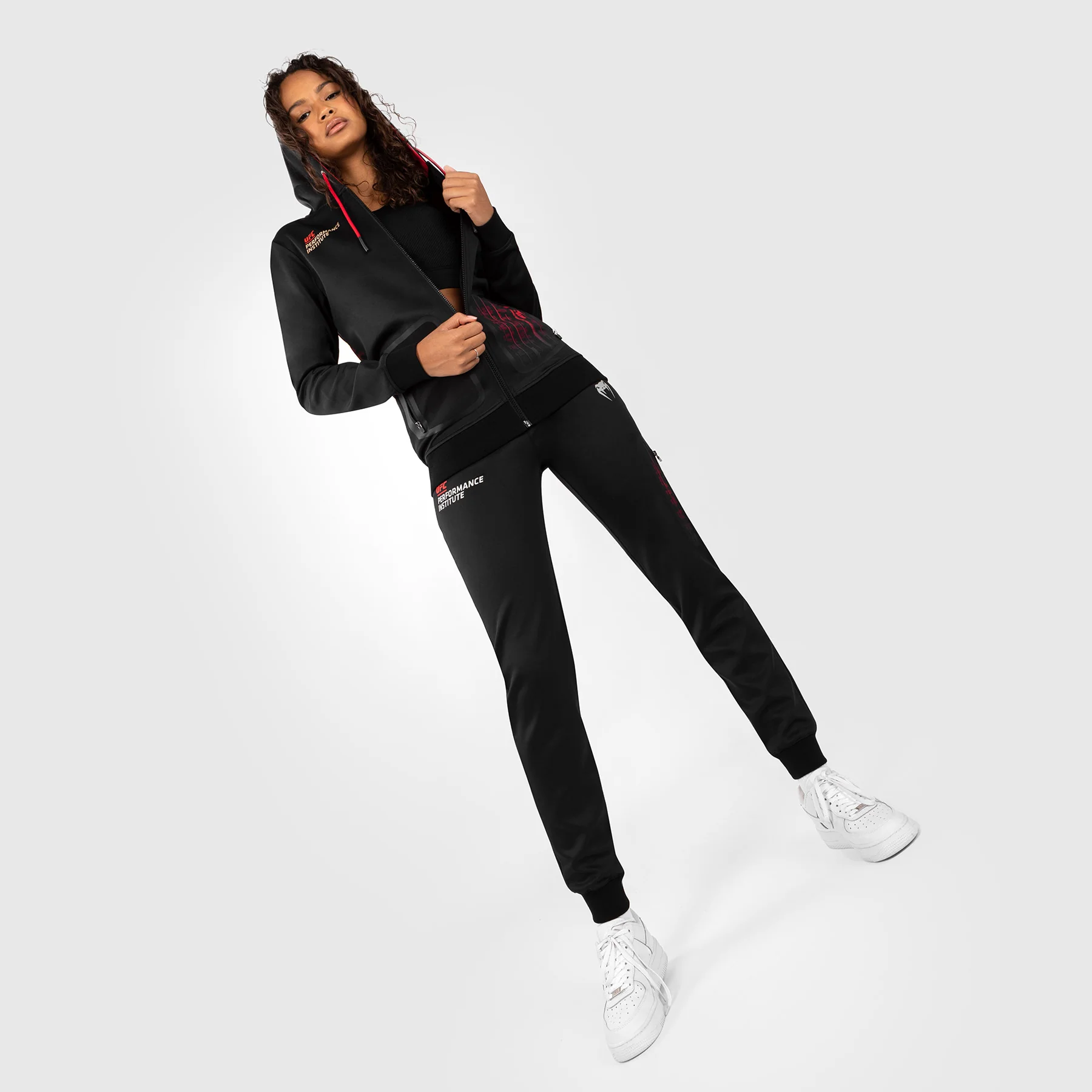 UFC Venum Performance Institute 2.0 Women’s Zip Hoodie - Black/Red