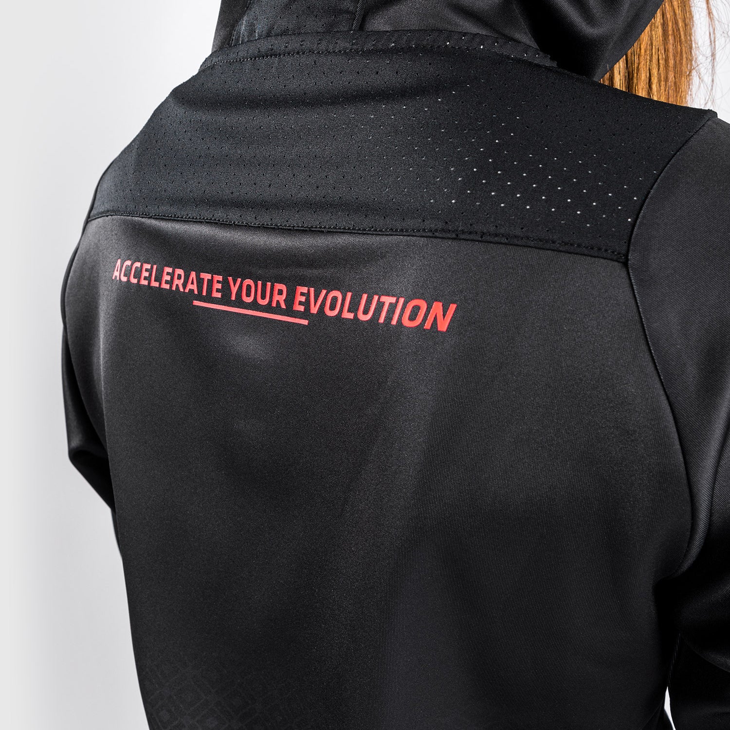 UFC Venum Performance Institute Hoodie - For Women - Black/Red - Image 7