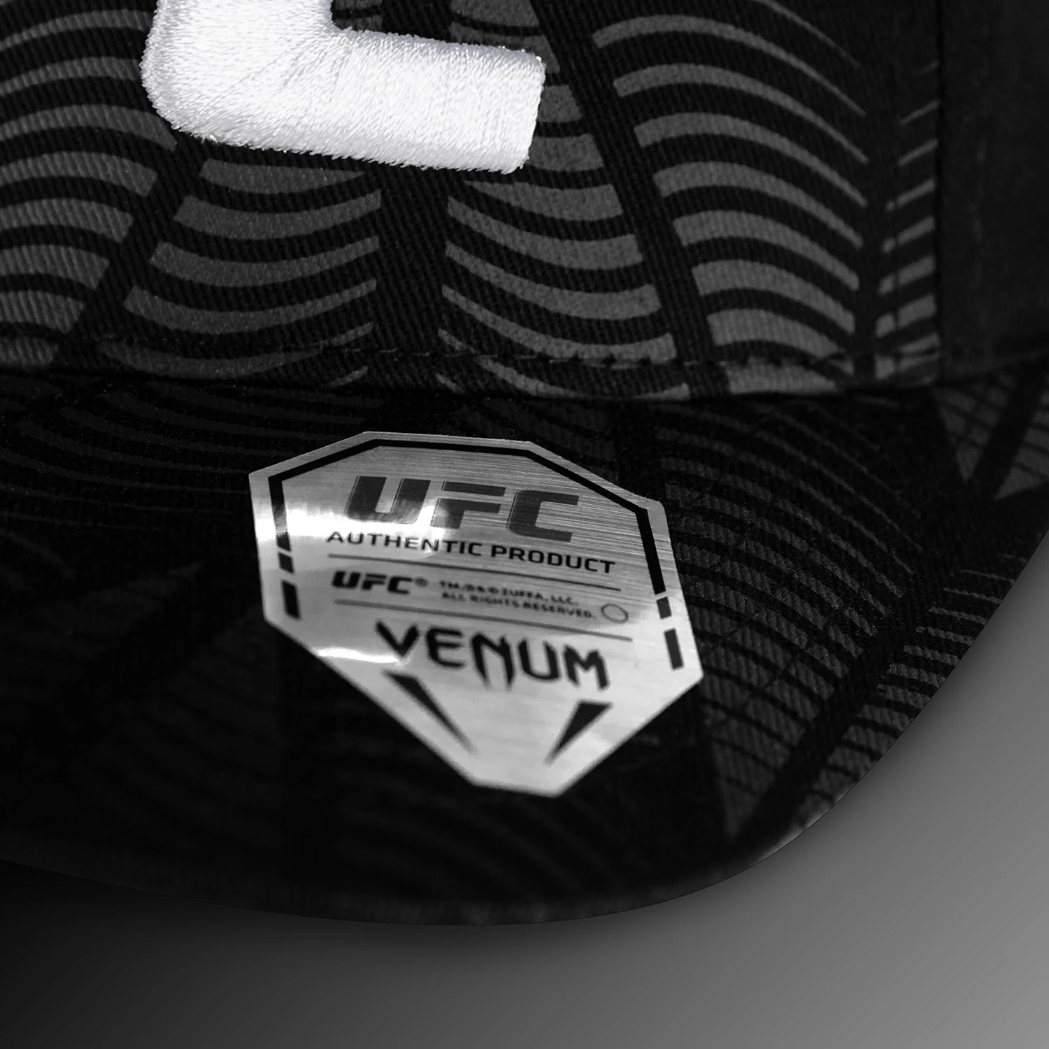 UFC Zenith by Venum Authentic Fight Night Cap - Black/White/Orange - Image 5