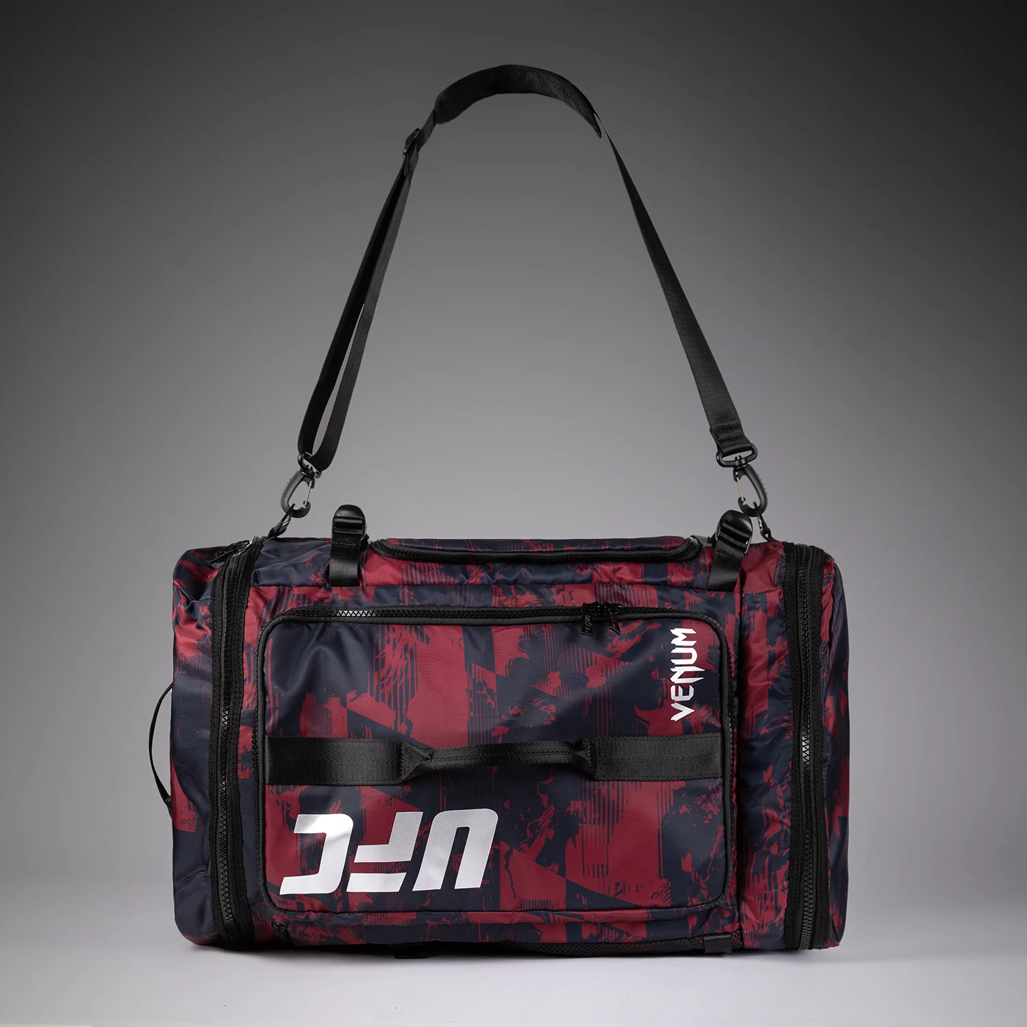 Unisex UFC Zenith by Venum Burgundy Authentic Fight Week Gear Bag (48L) - Image 5