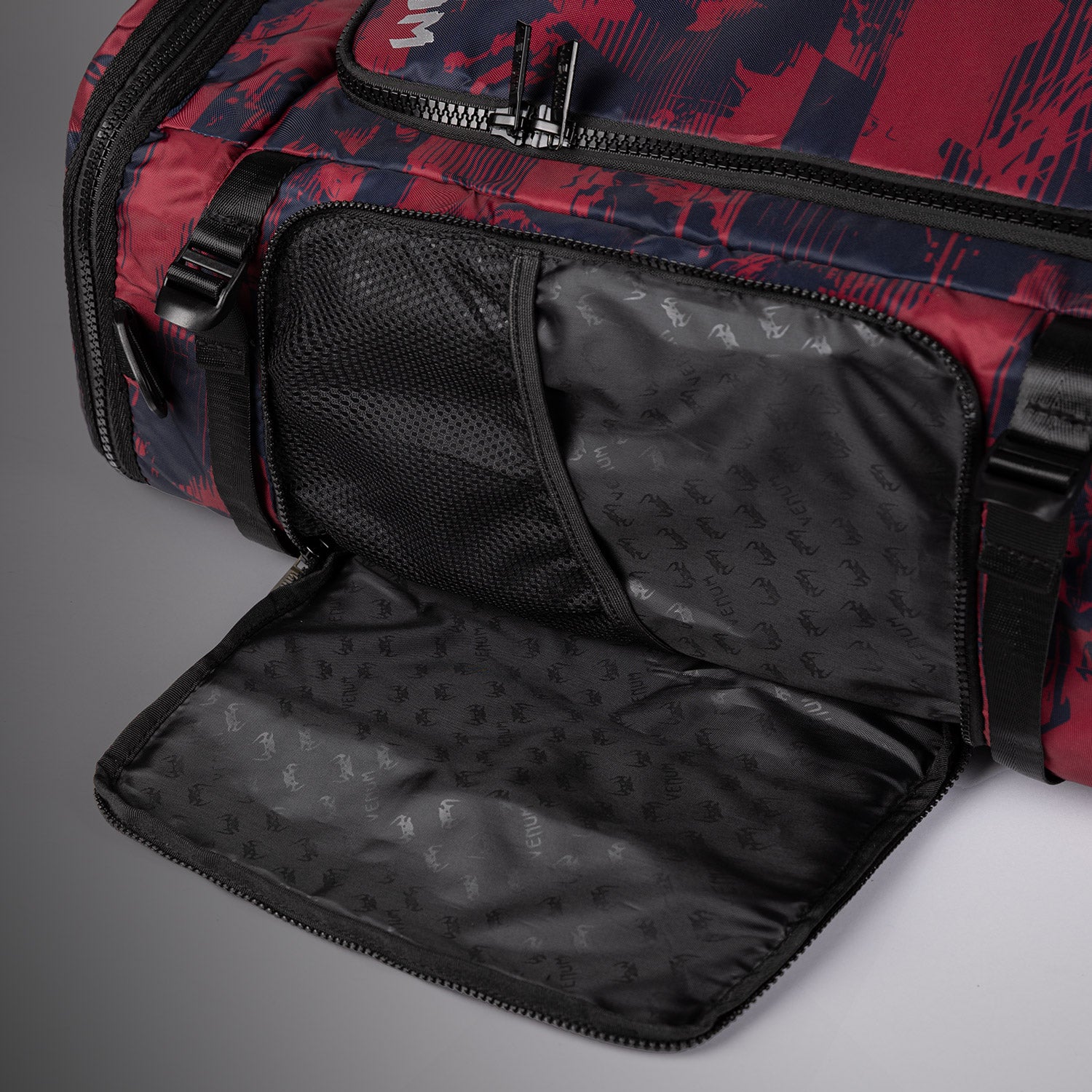 Unisex UFC Zenith by Venum Burgundy Authentic Fight Week Gear Bag (48L) - Image 8