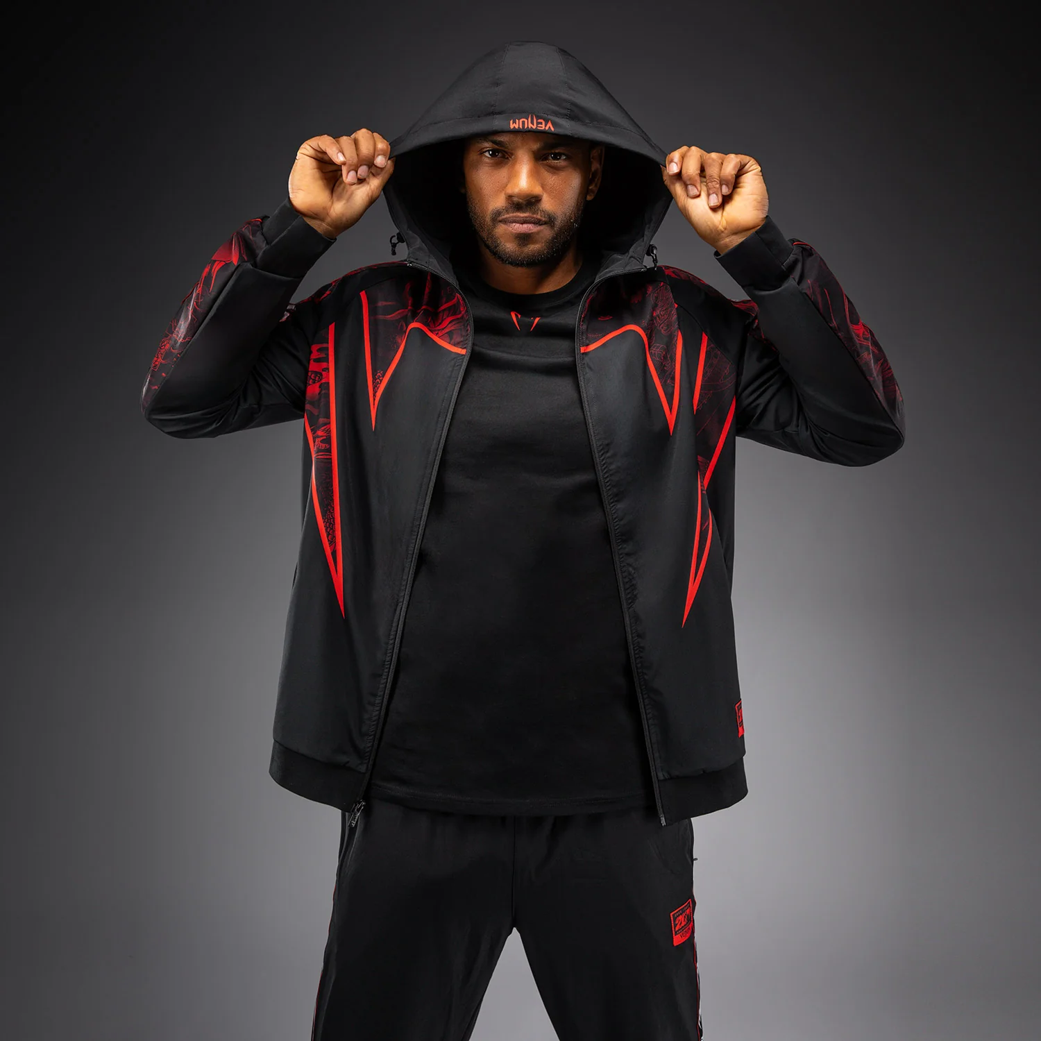 Venum 20th Anniversary Track Jacket - Black/Red - Image 2