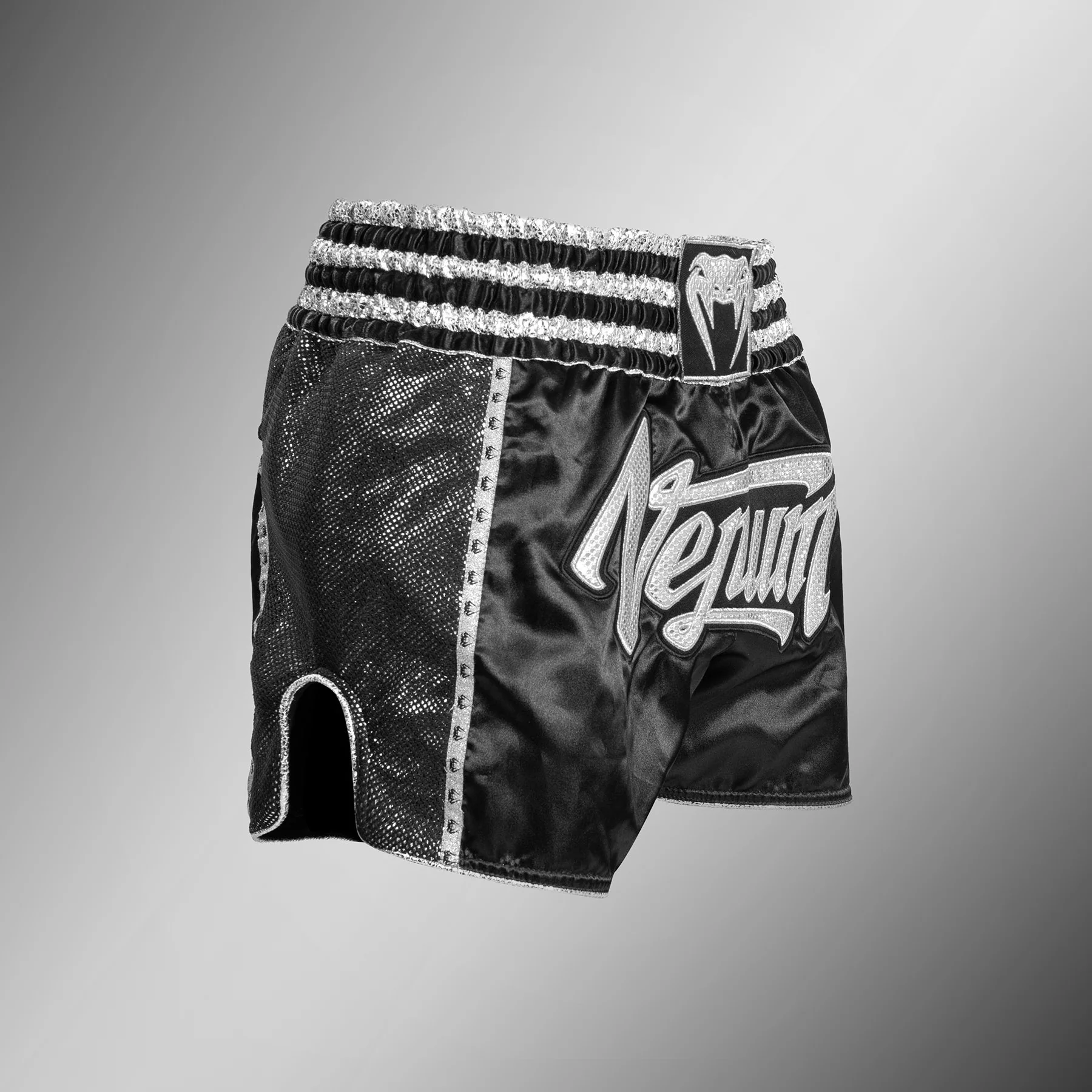 Venum Absolute 2.0 Muay Thai Shorts - Black/Silver - Image 3