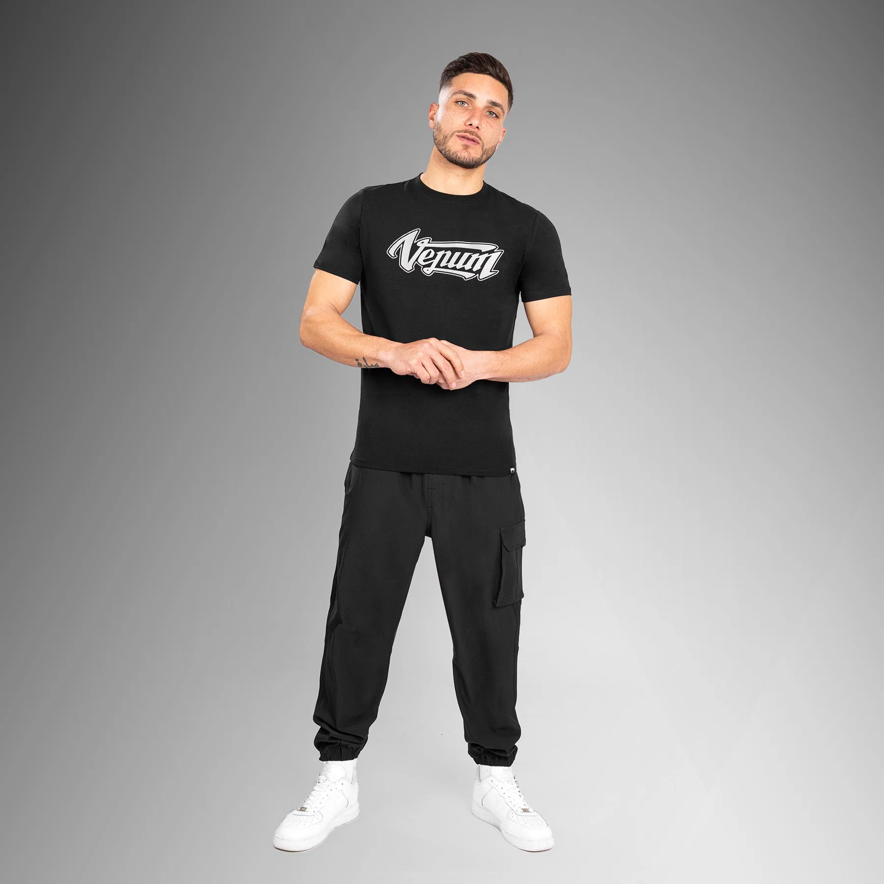 Venum Absolute 2.0 Adjusted Fit T-shirt - Black/Silver - Image 3