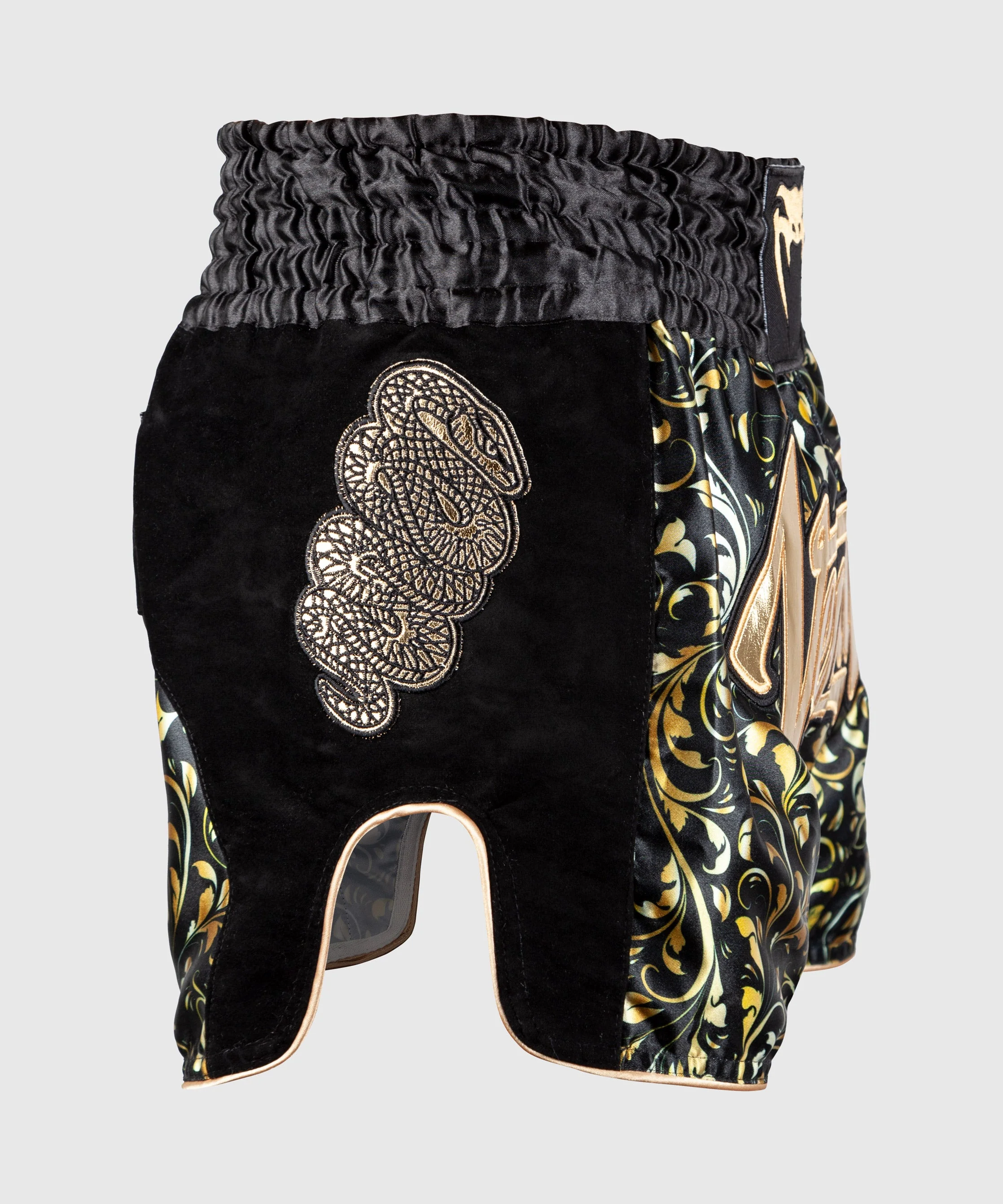 Venum Absolute Muay Thai Shorts - Black/Gold - Exclusive - Image 3