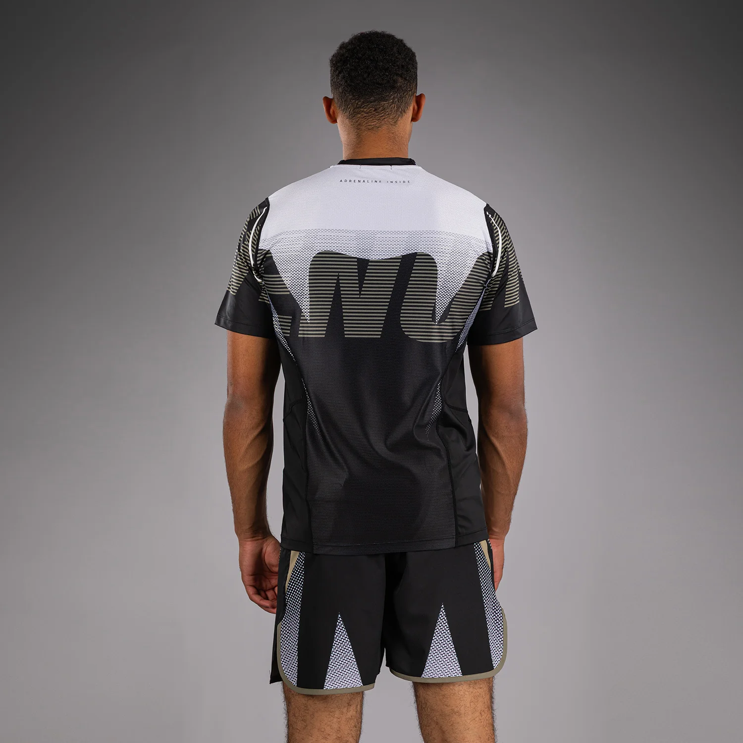 Venum Adrenaline Dry Tech T-Shirt - Black/Sand - Image 2
