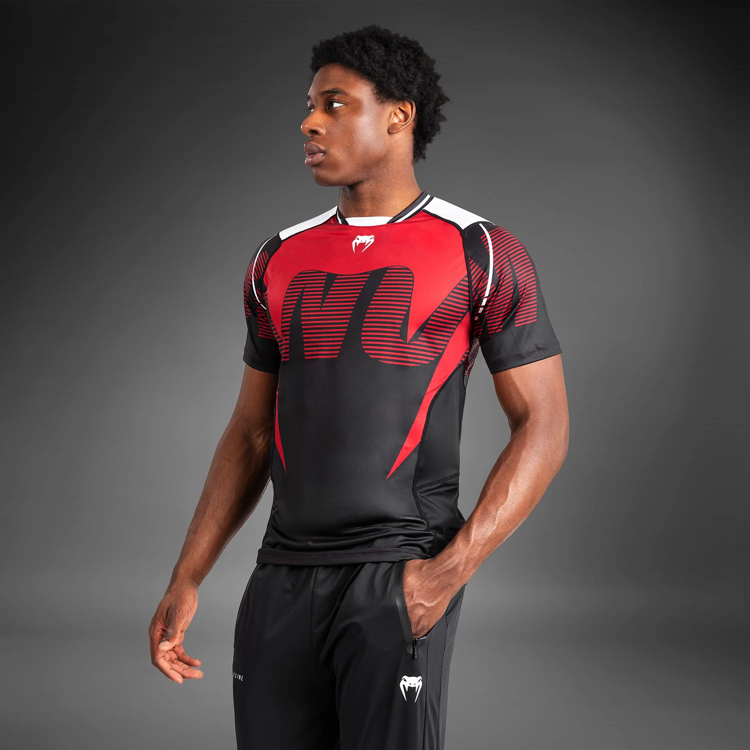 Venum Adrenaline Men's Dry-tech T-shirt - Red - Image 5